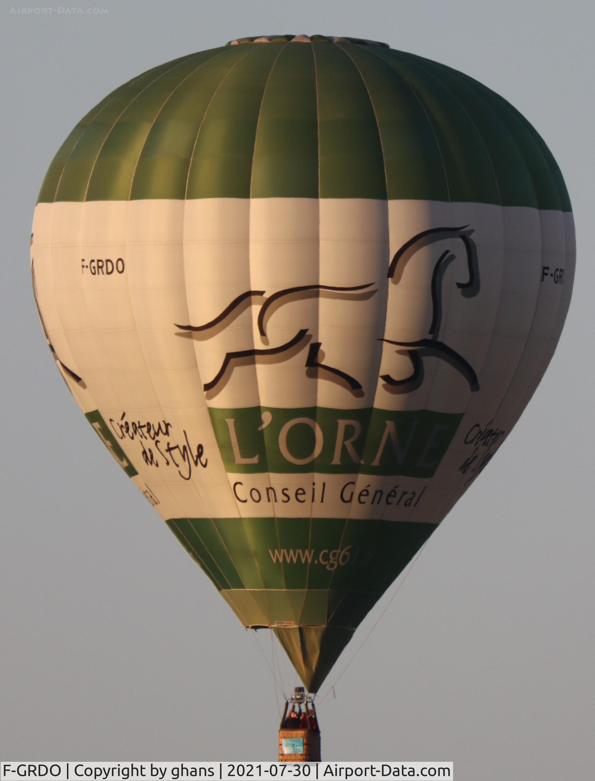 F-GRDO, Cameron Balloons Z-105 C/N 10599, @ Chambley
