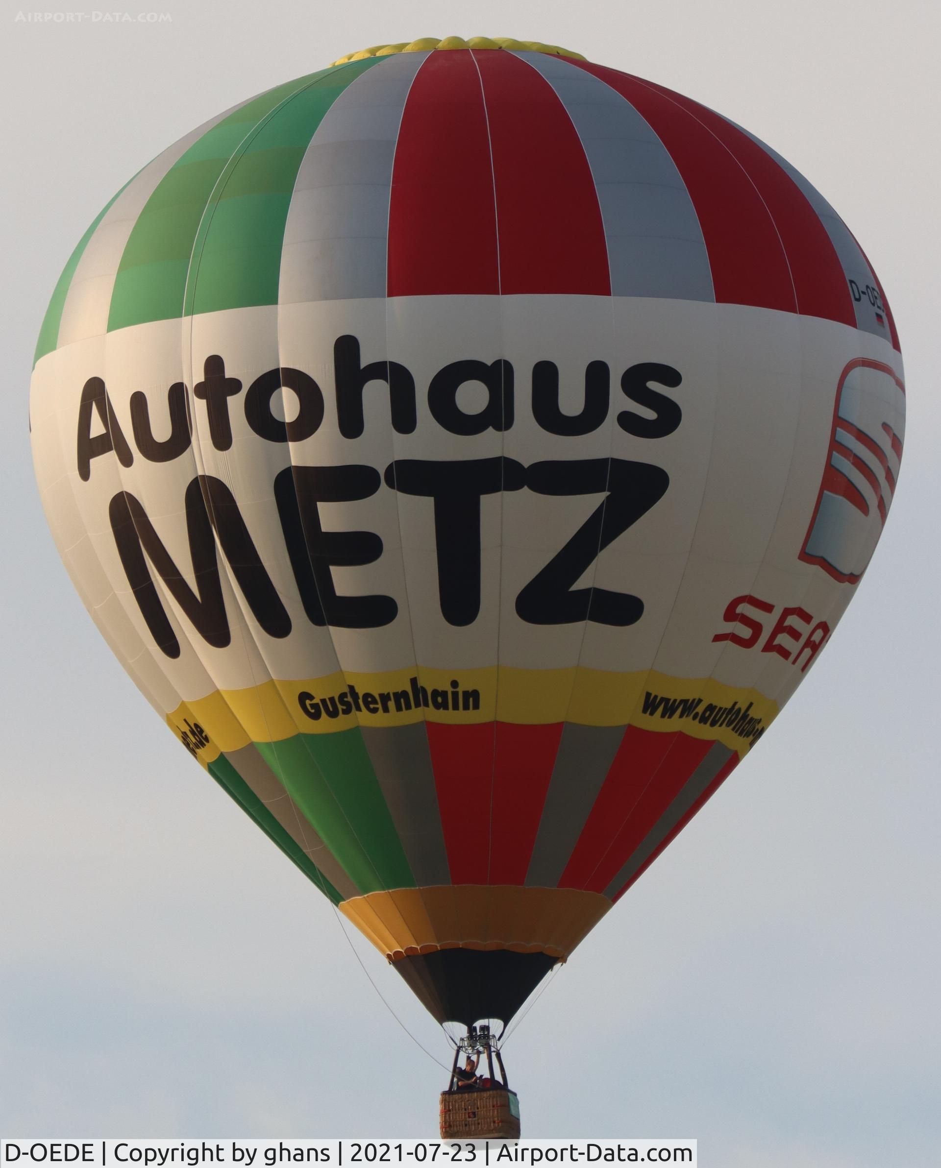 D-OEDE, 2012 Schroeder Fire Balloons G34/24 C/N 1493, @ Chambley