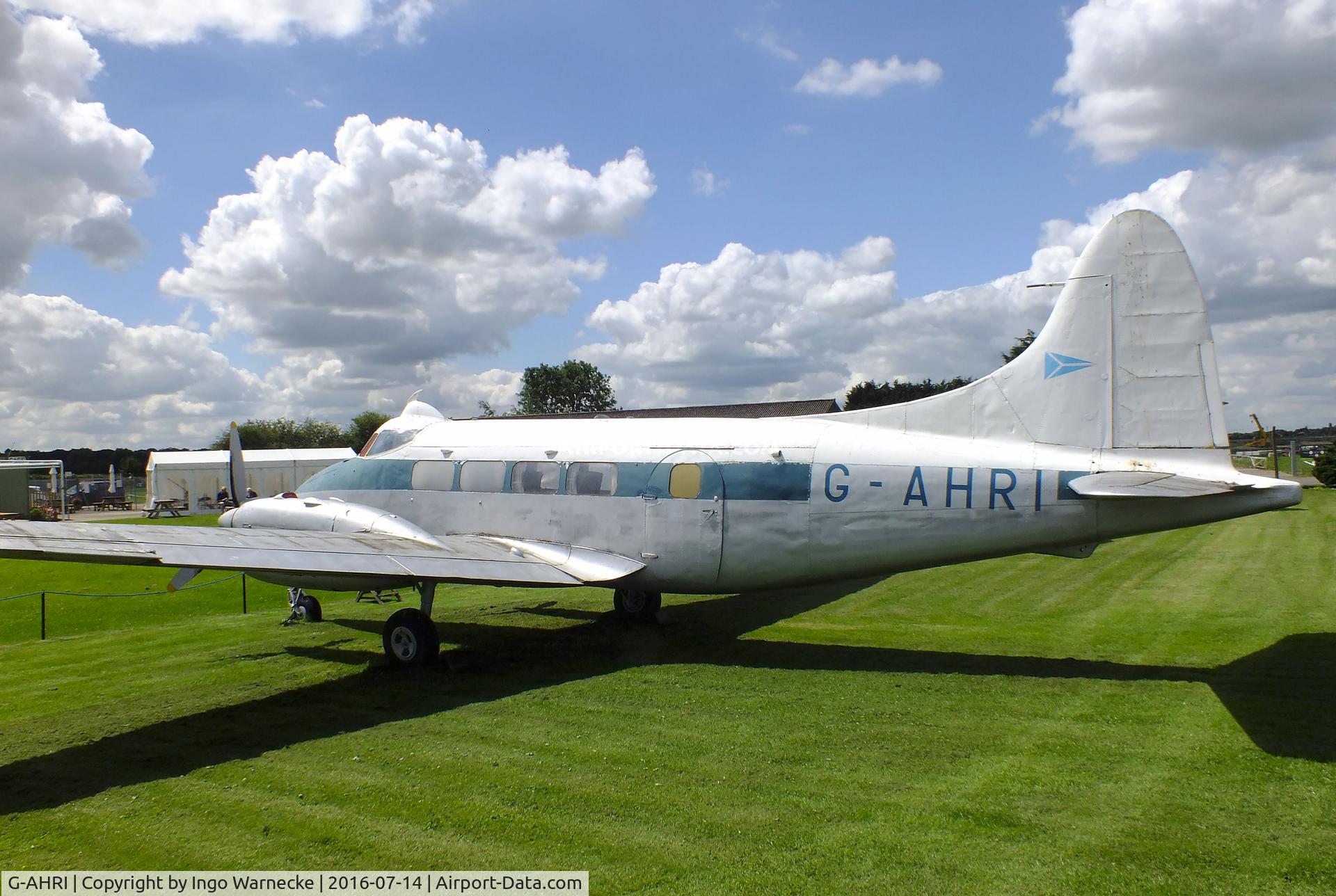 G-AHRI, 1946 De Havilland DH-104 Dove 1B C/N 04008, De Havilland D.H.104 Dove 1B at the Newark Air Museum