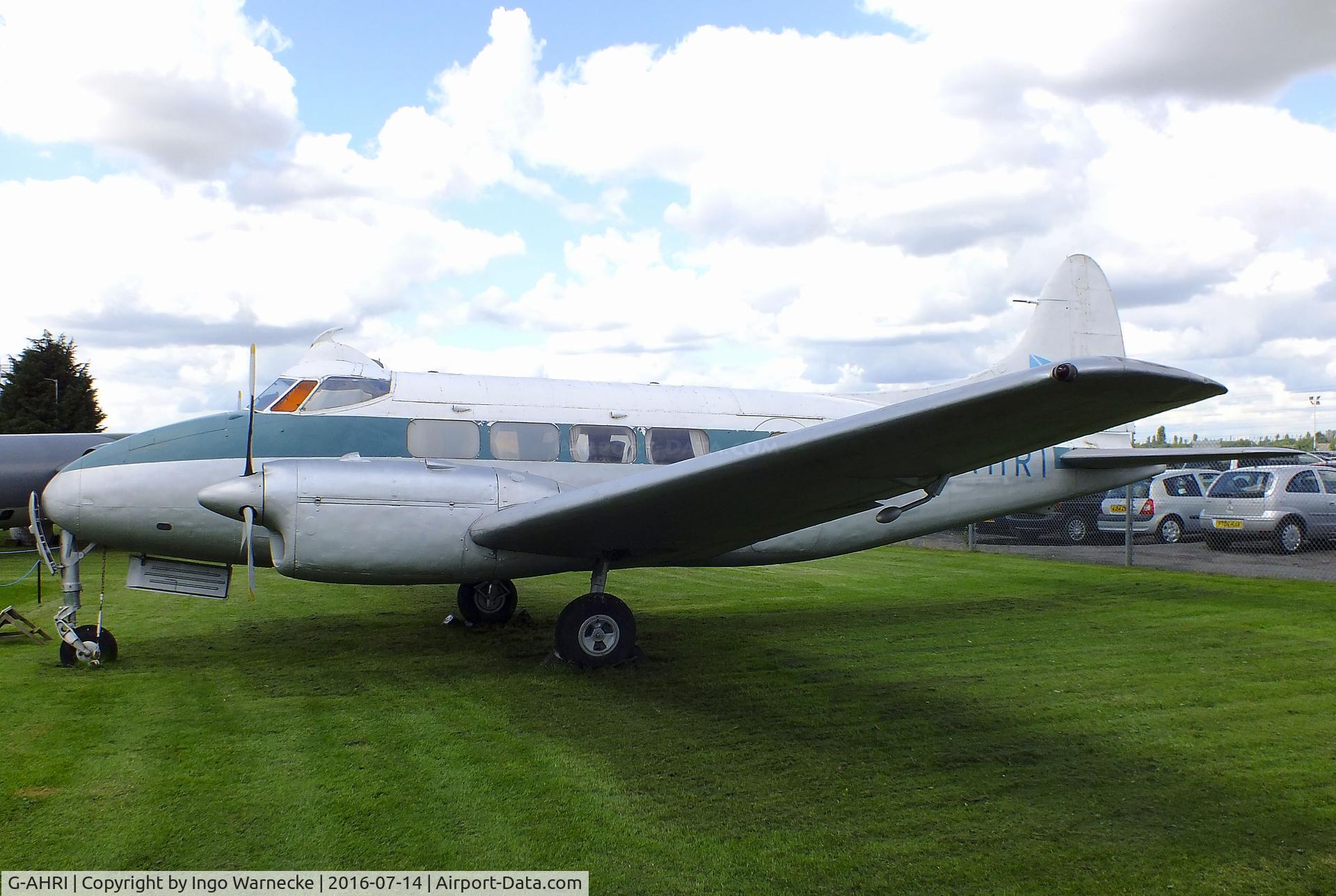 G-AHRI, 1946 De Havilland DH-104 Dove 1B C/N 04008, De Havilland D.H.104 Dove 1B at the Newark Air Museum