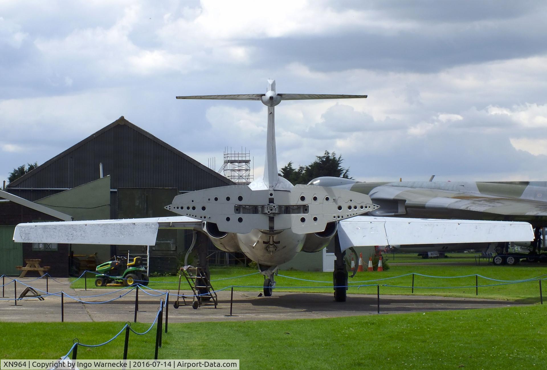 XN964, 1963 Blackburn Buccaneer S.1 C/N B3-19-62, Blackburn (Hawker Siddeley) Buccaneer S1, being restored at the Newark Air Museum