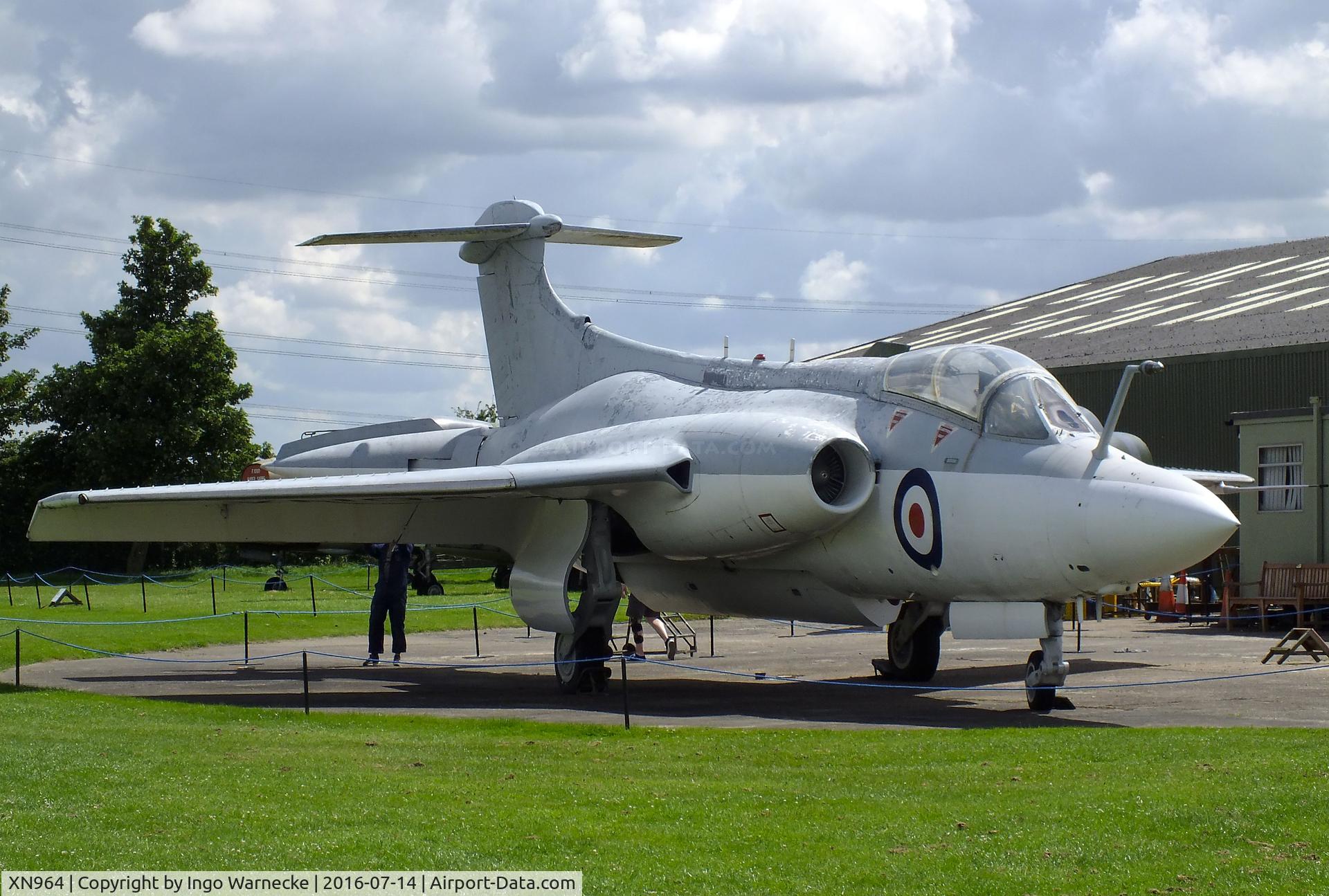 XN964, 1963 Blackburn Buccaneer S.1 C/N B3-19-62, Blackburn (Hawker Siddeley) Buccaneer S1, being restored at the Newark Air Museum