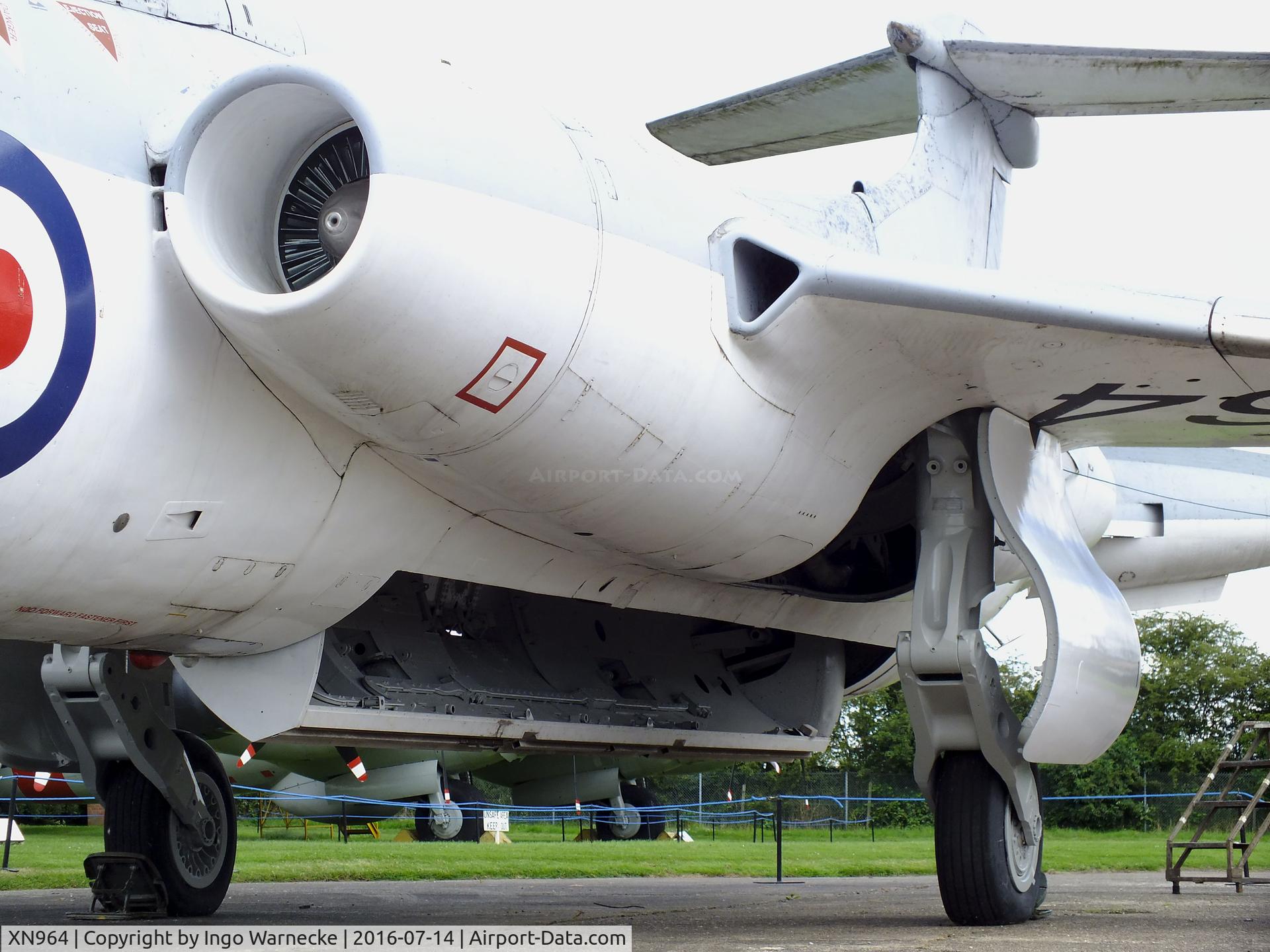 XN964, 1963 Blackburn Buccaneer S.1 C/N B3-19-62, Blackburn (Hawker Siddeley) Buccaneer S1, being restored at the Newark Air Museum