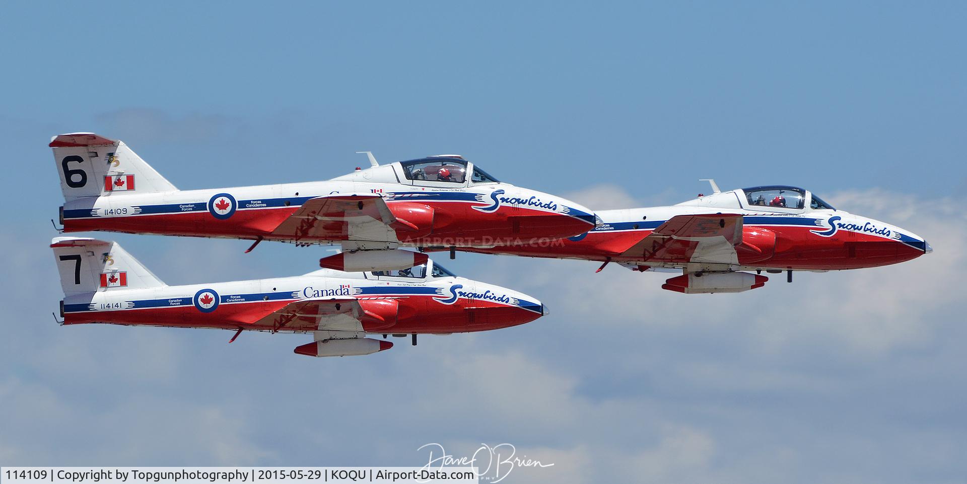 114109, Canadair CT-114 Tutor C/N 1109, Snowbirds 3 ship