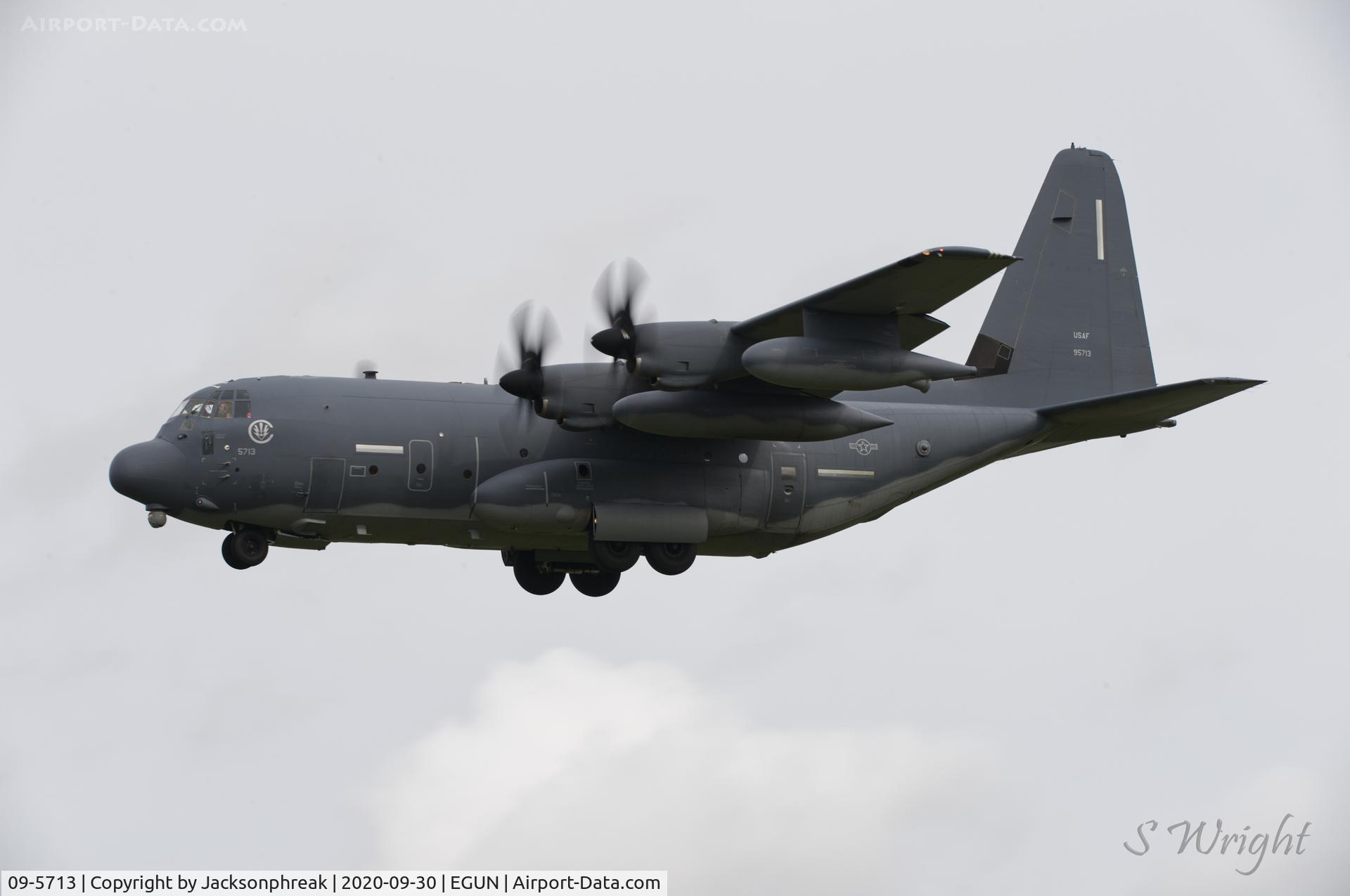 09-5713, 2012 Lockheed Martin MC-130J Commando II C/N 382-5713, Landing at RAF Mildenhall. UK