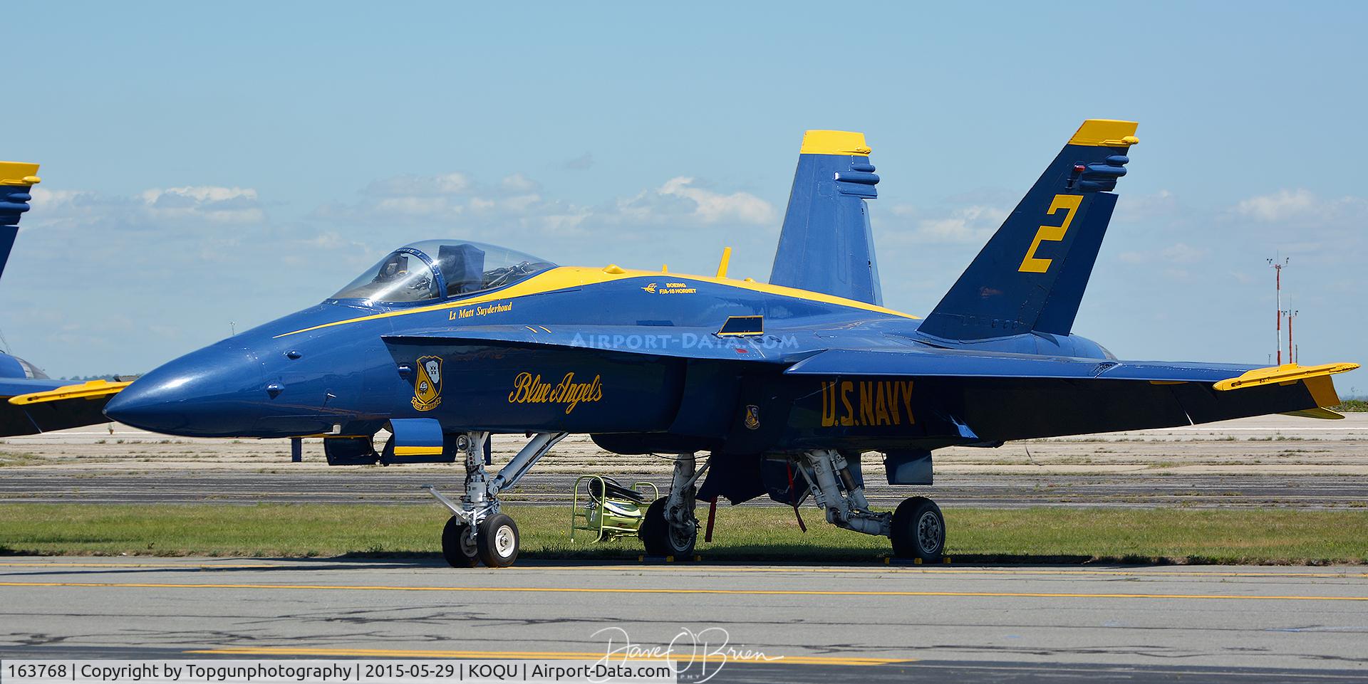 163768, 1989 McDonnell Douglas F/A-18C Hornet C/N 0848/C125, Front & Center