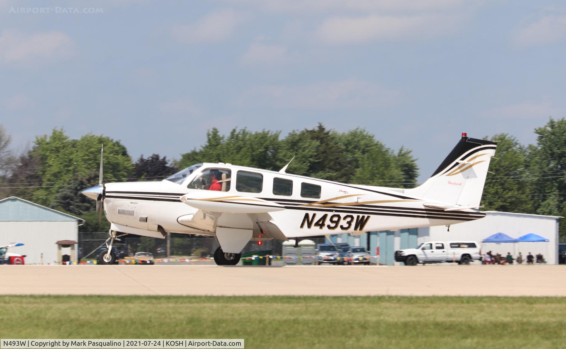 N493W, Raytheon Aircraft Company A36 Bonanza C/N E-3493, Beech A36
