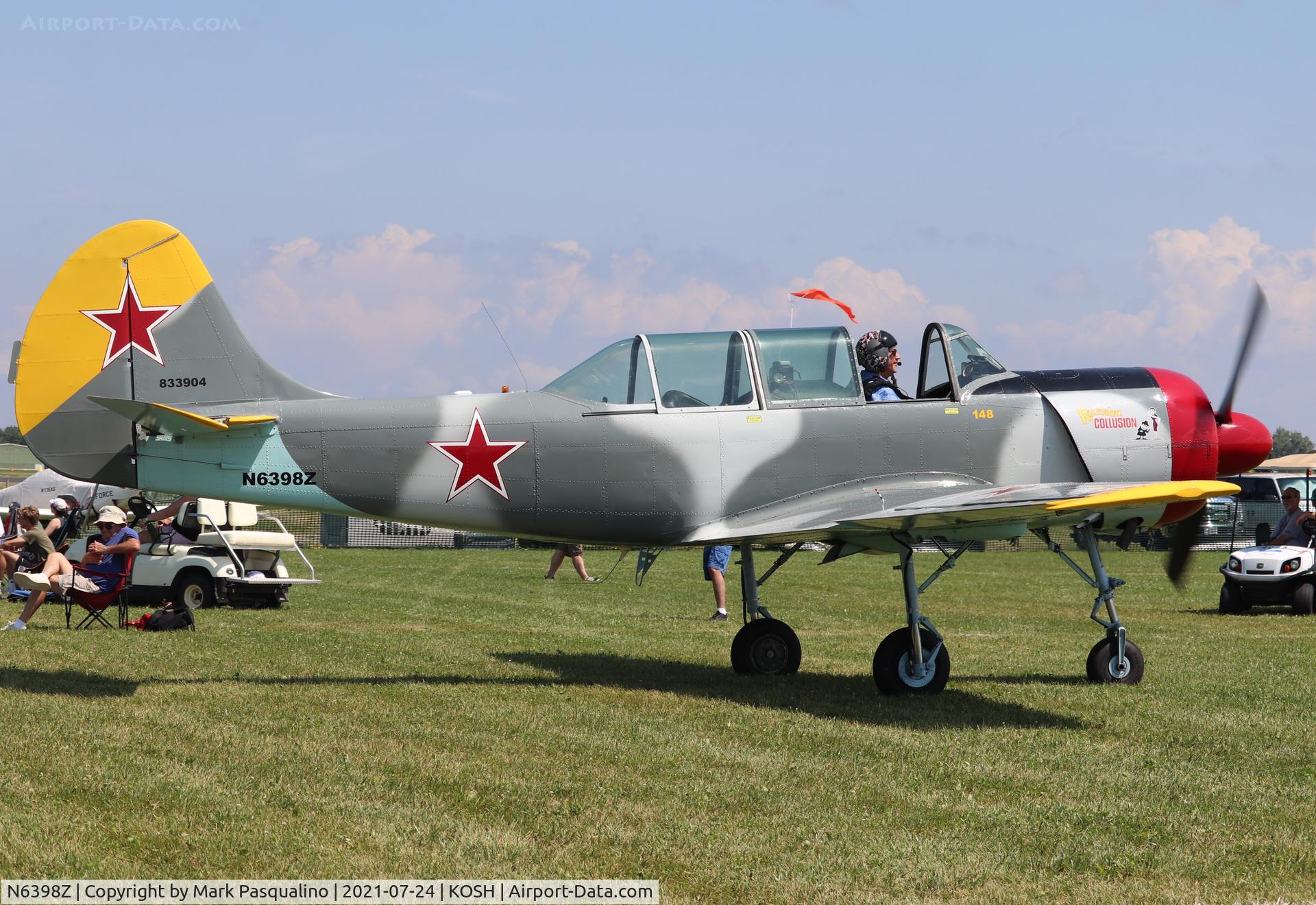 N6398Z, 1984 Yakovlev Yak-52 C/N 833904, Yak-52