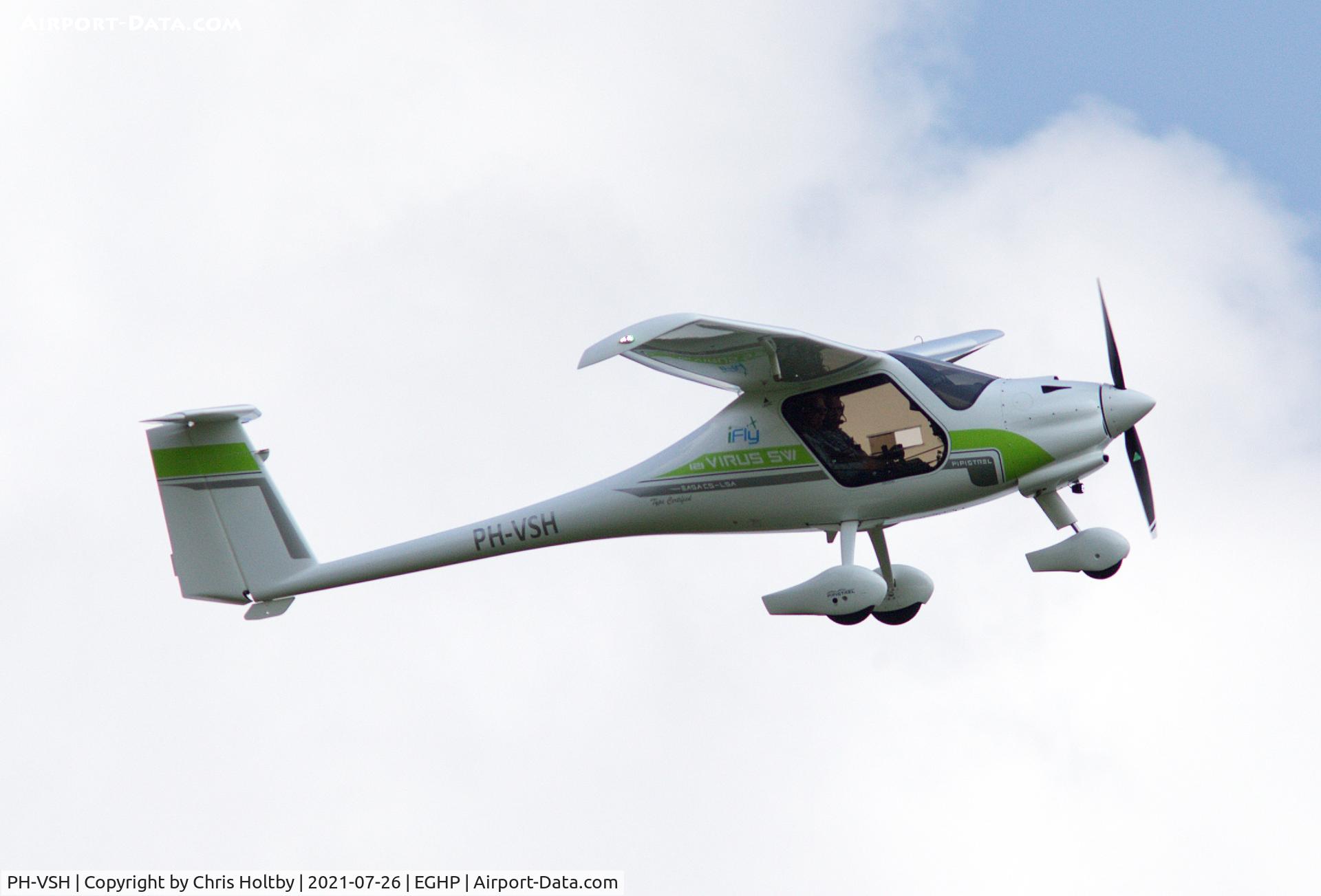 PH-VSH, 2018 Pipistrel Virus SW 121 C/N VSW 1210022, Taking off from Popham Airfield, Hants