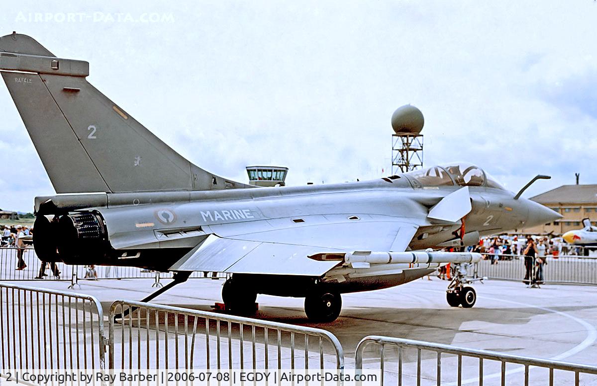 2, 2000 Dassault Rafale M C/N 2, 2   Dassault Rafale M [2] (French Navy) RNAS Yeovilton~G 08/07/2006