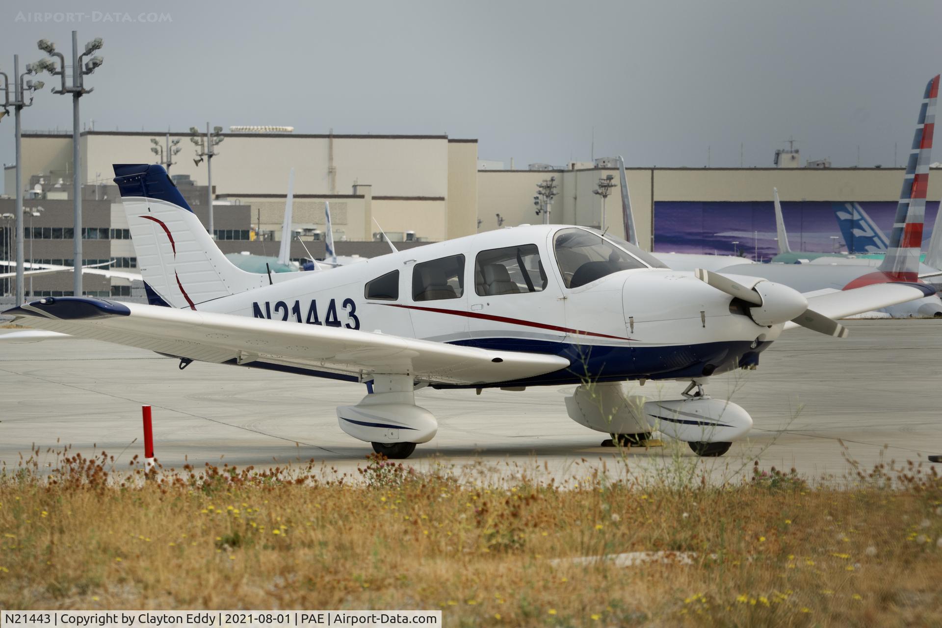 N21443, 1978 Piper PA-28-181 C/N 28-7990049, Paine Field Washington 2021.