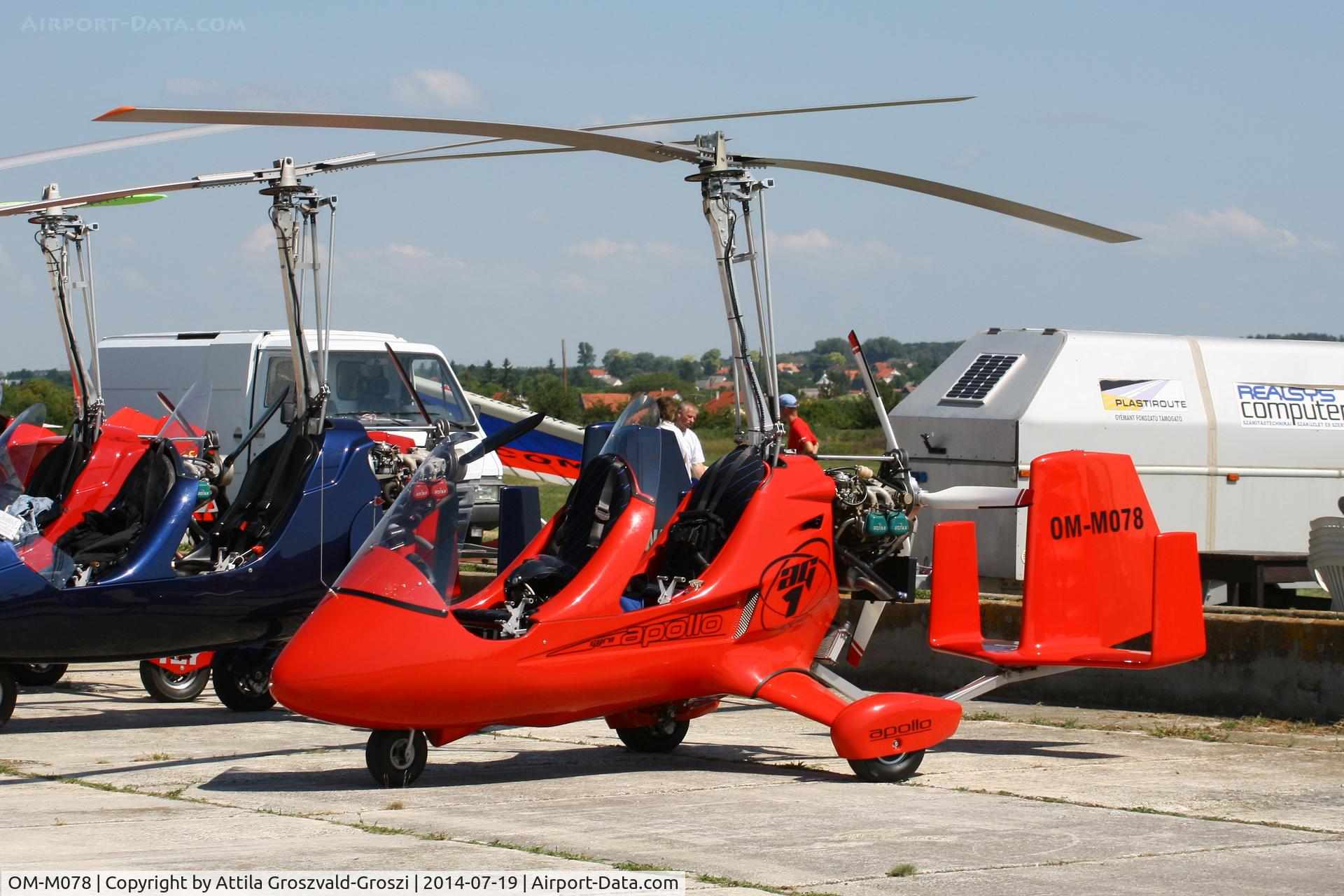 OM-M078, Apollo AG1 Gyro C/N Not found OM-M078, Balatonfökajár Airport, Hungary