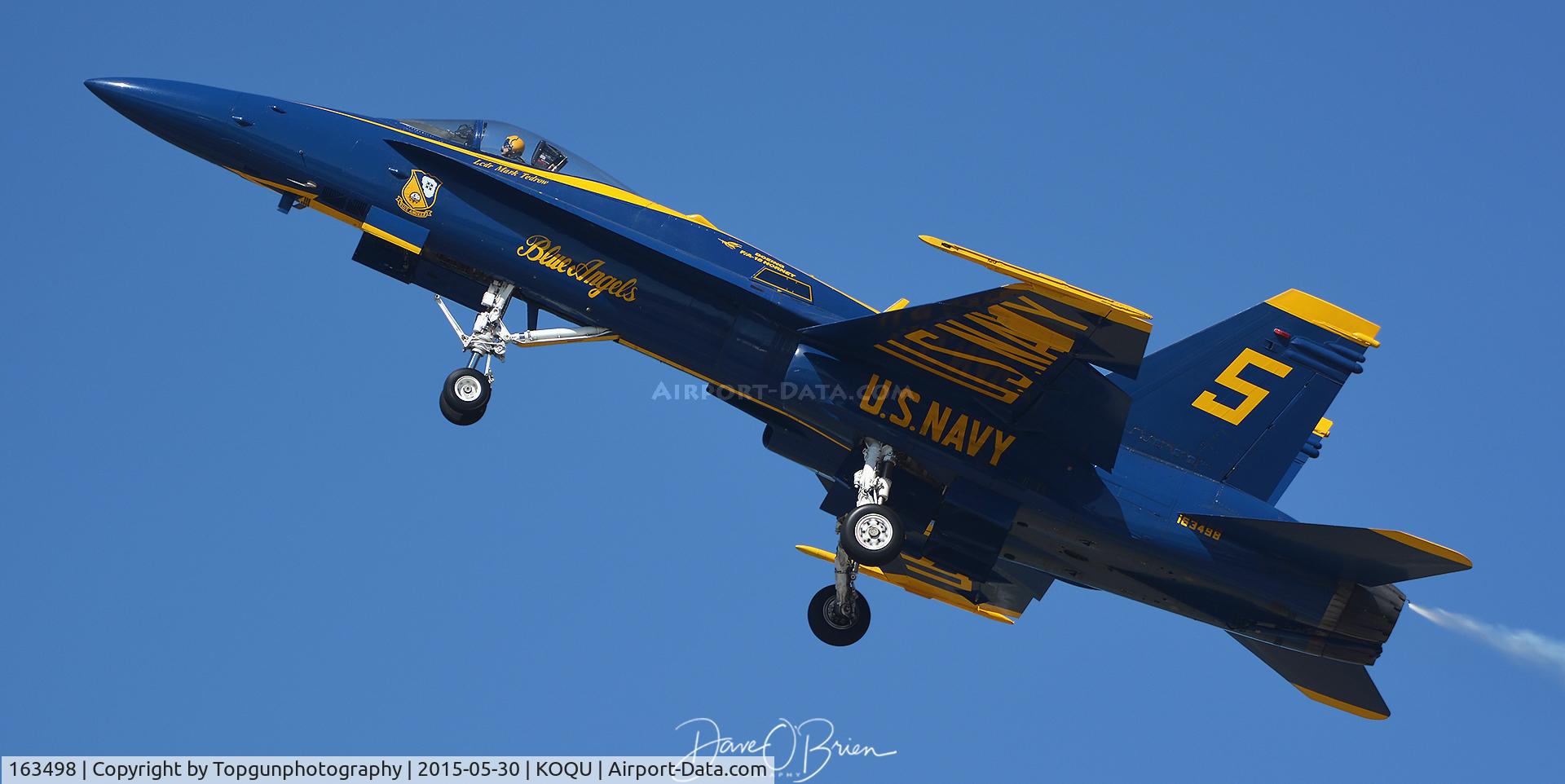 163498, 1988 McDonnell Douglas F/A-18C Hornet C/N 0737/C053, lead solo lifting off