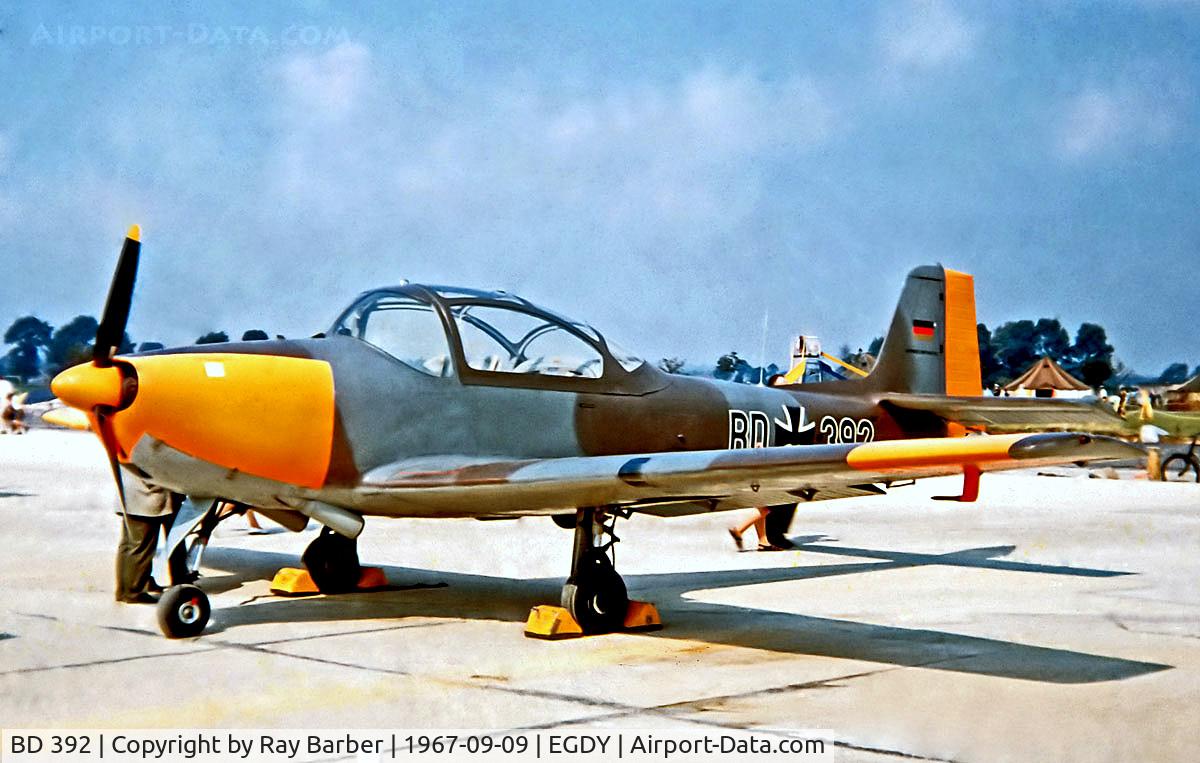 BD 392, 1959 Focke-Wulf FWP-149D C/N 016, BD+392   Piaggio FWP-149D [016] (West German Air Force) RNAS Yeovilton~G 09/09/1967
