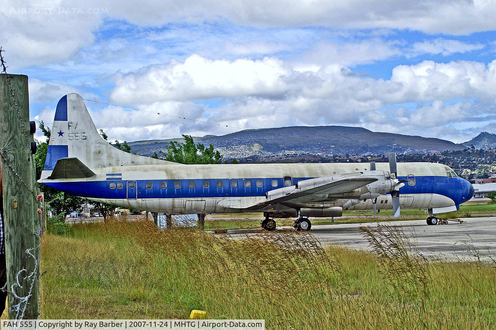 FAH 555, 1959 Lockheed L-188A Electra C/N 1028, 555   (FAH 555) Lockheed L-188C Electra [1028] (Honduran Air Force) Tegucigalpa-Toncontin Int'l~HR 24/11/2007