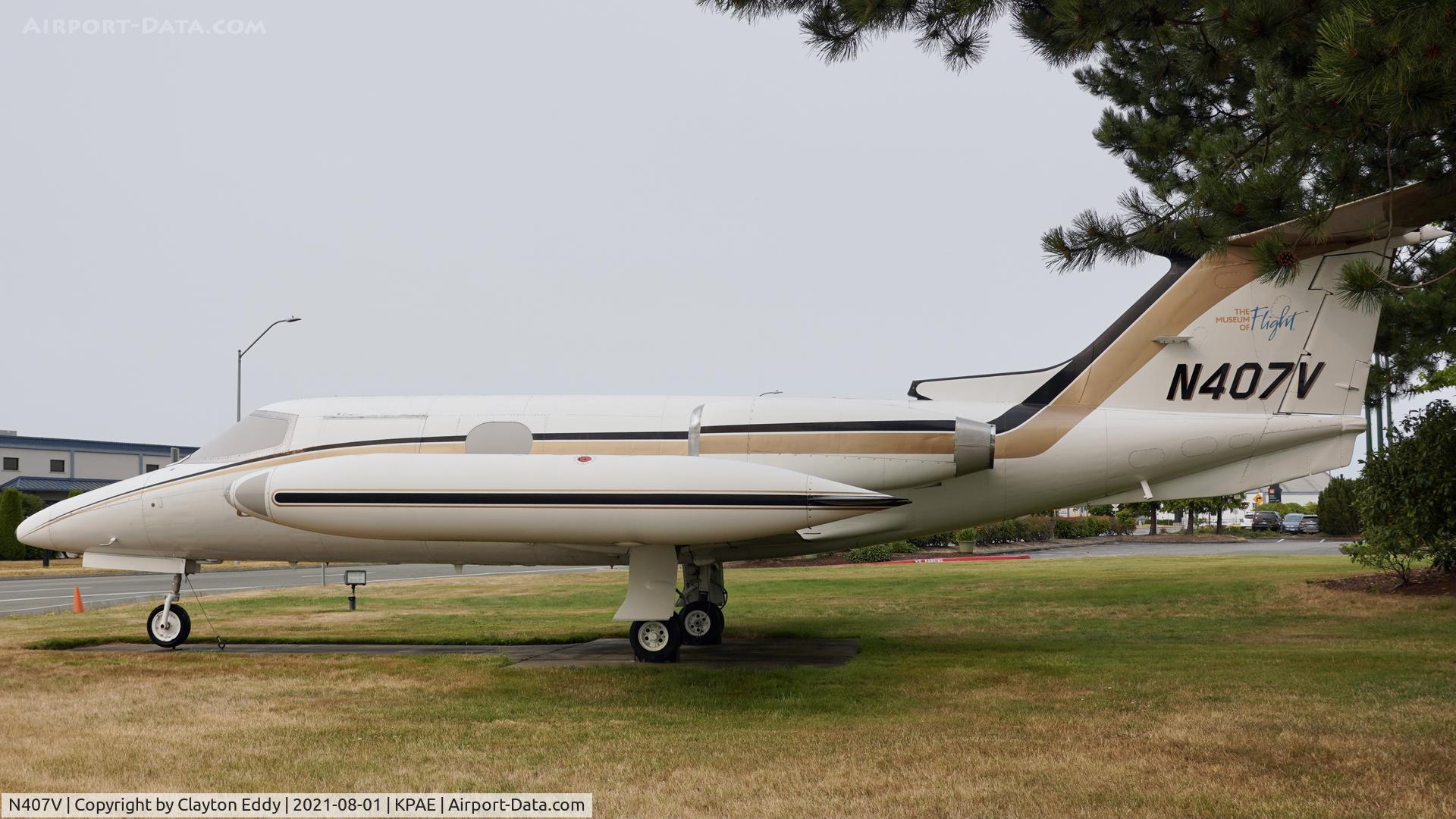 N407V, 1965 Learjet 23 C/N 23-034, Paine Field Airport Washington 2021.
