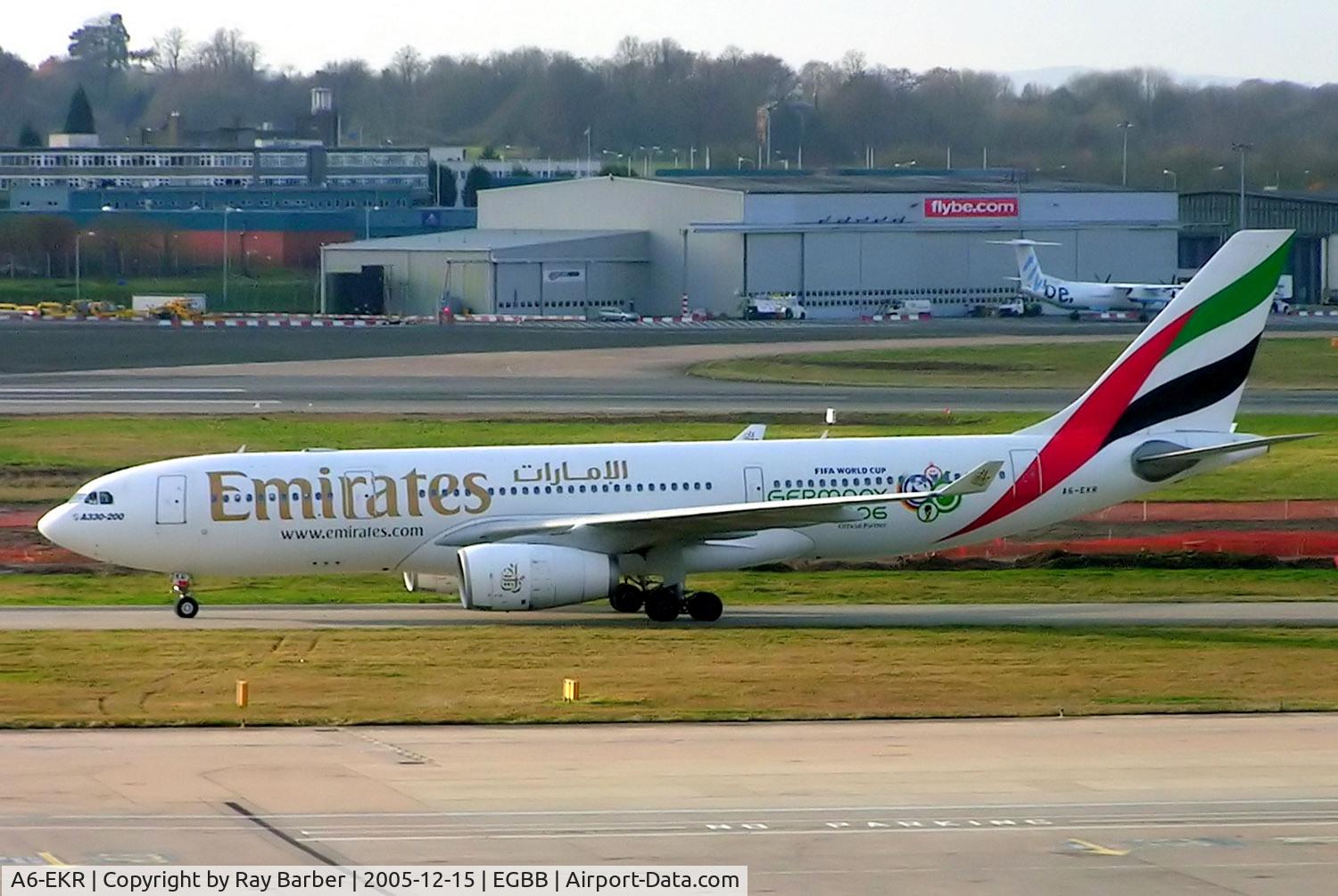 A6-EKR, 1999 Airbus A330-243 C/N 251, A6-EKR   Airbus A330-243 [251] (Emirates Airlines) Birmingham Int'l~G 15/12/2005
