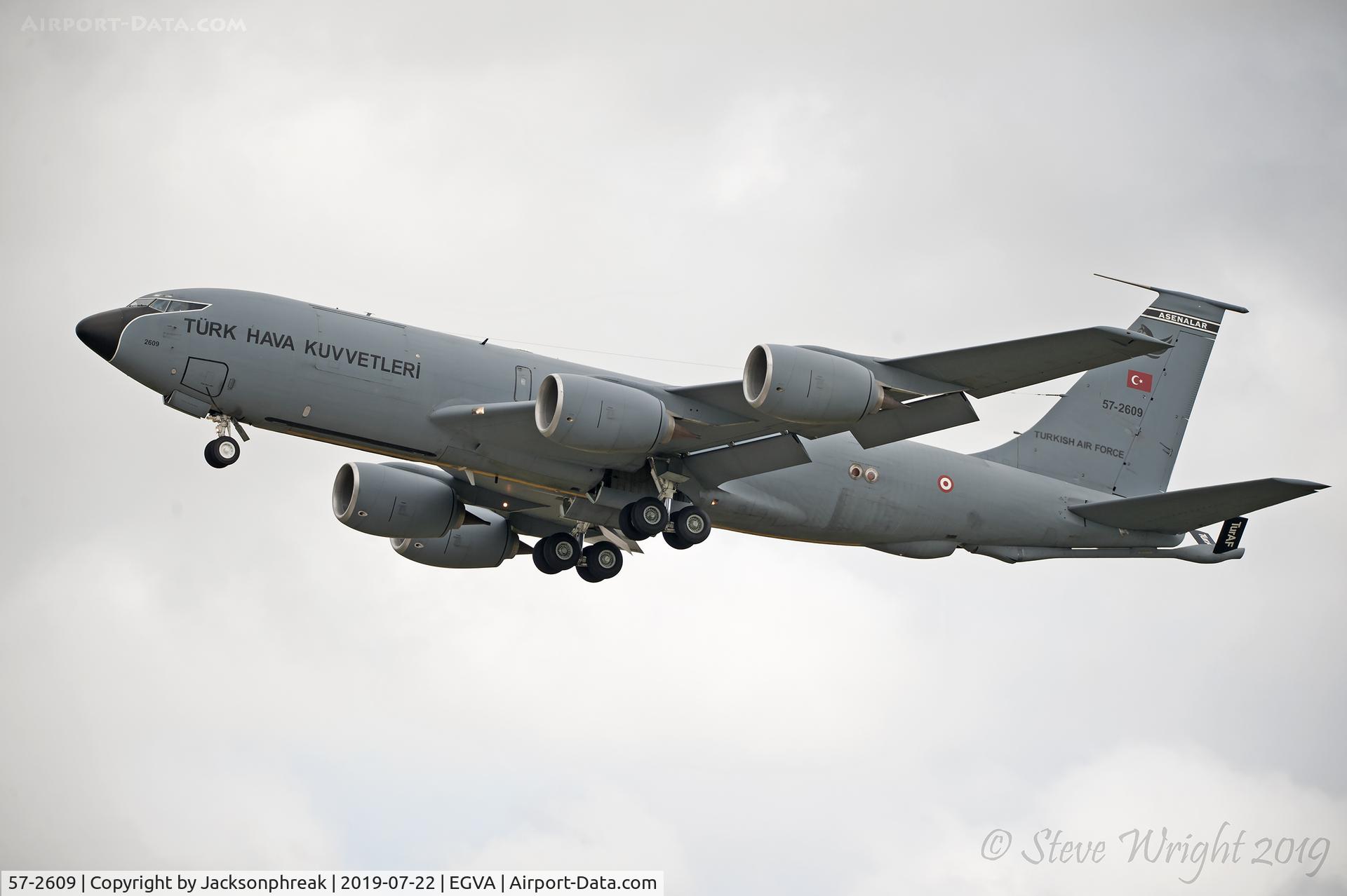 57-2609, 1957 Boeing KC-135R Stratotanker C/N 17745, Take off from RAF Fairford, UK