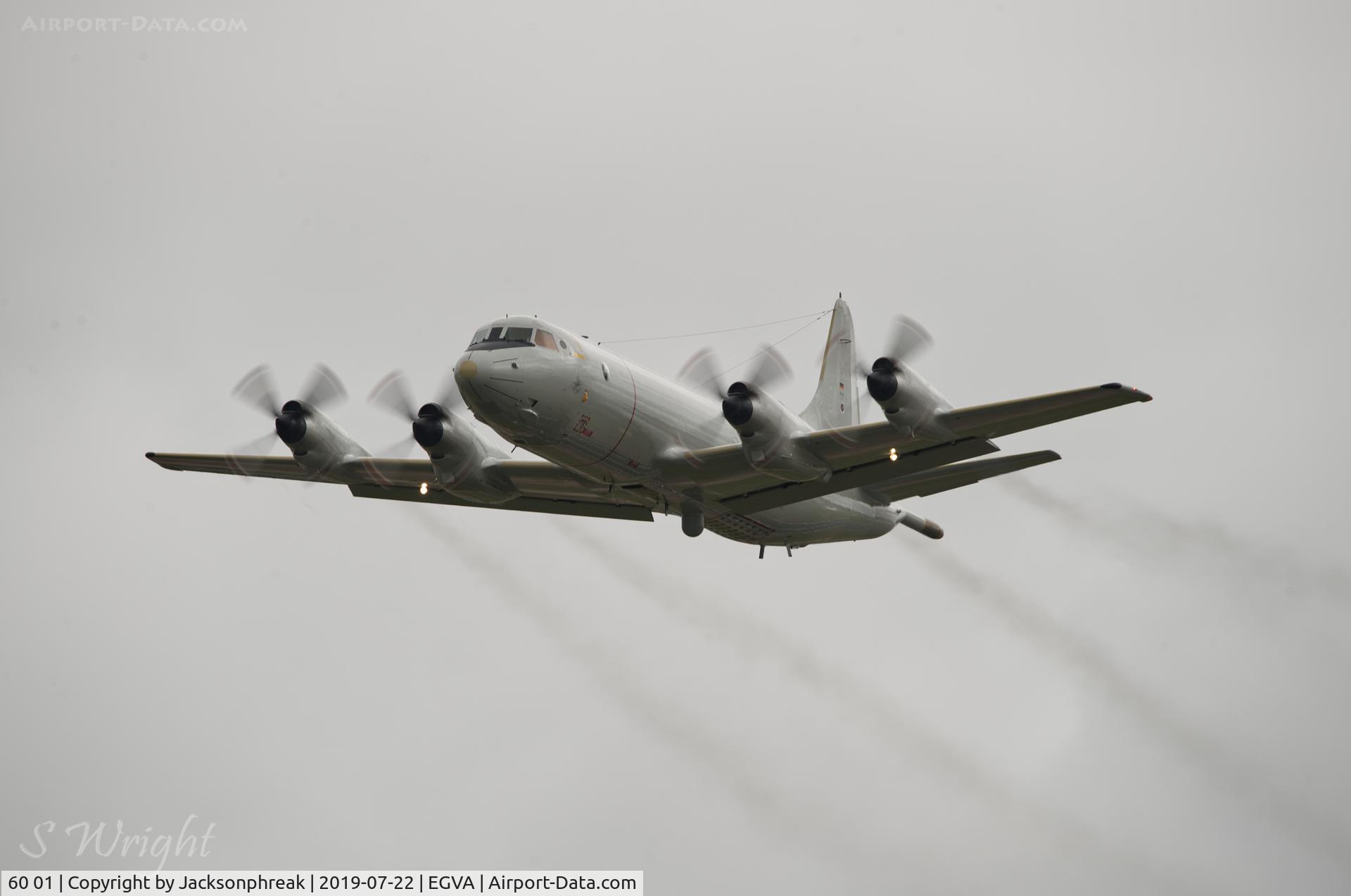 60 01, Lockheed P-3C-II Orion C/N 285E-5737, Take off from RAF Fairford UK