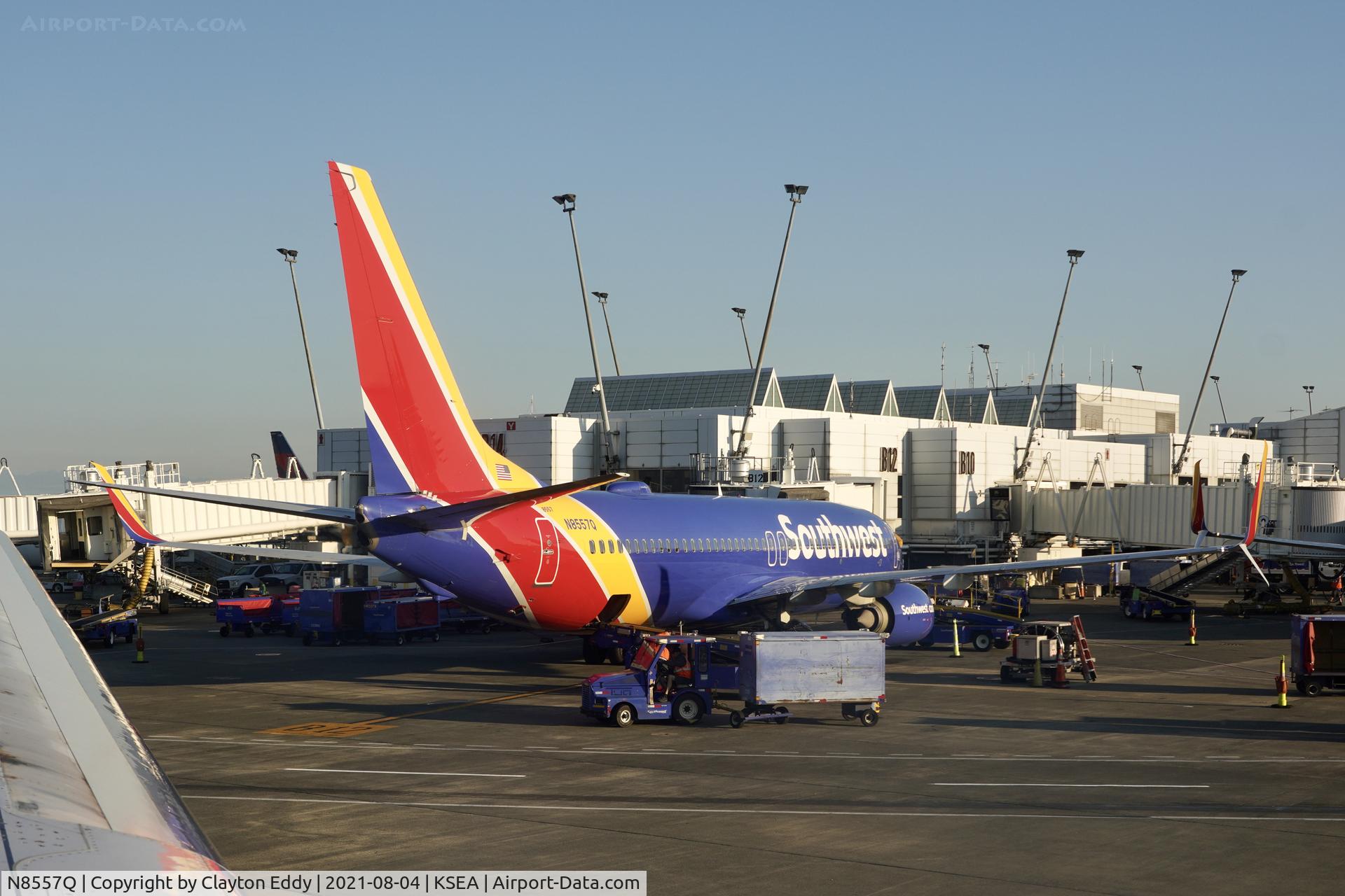 N8557Q, 2017 Boeing 737-8H4 C/N 63582, SEA 2021.