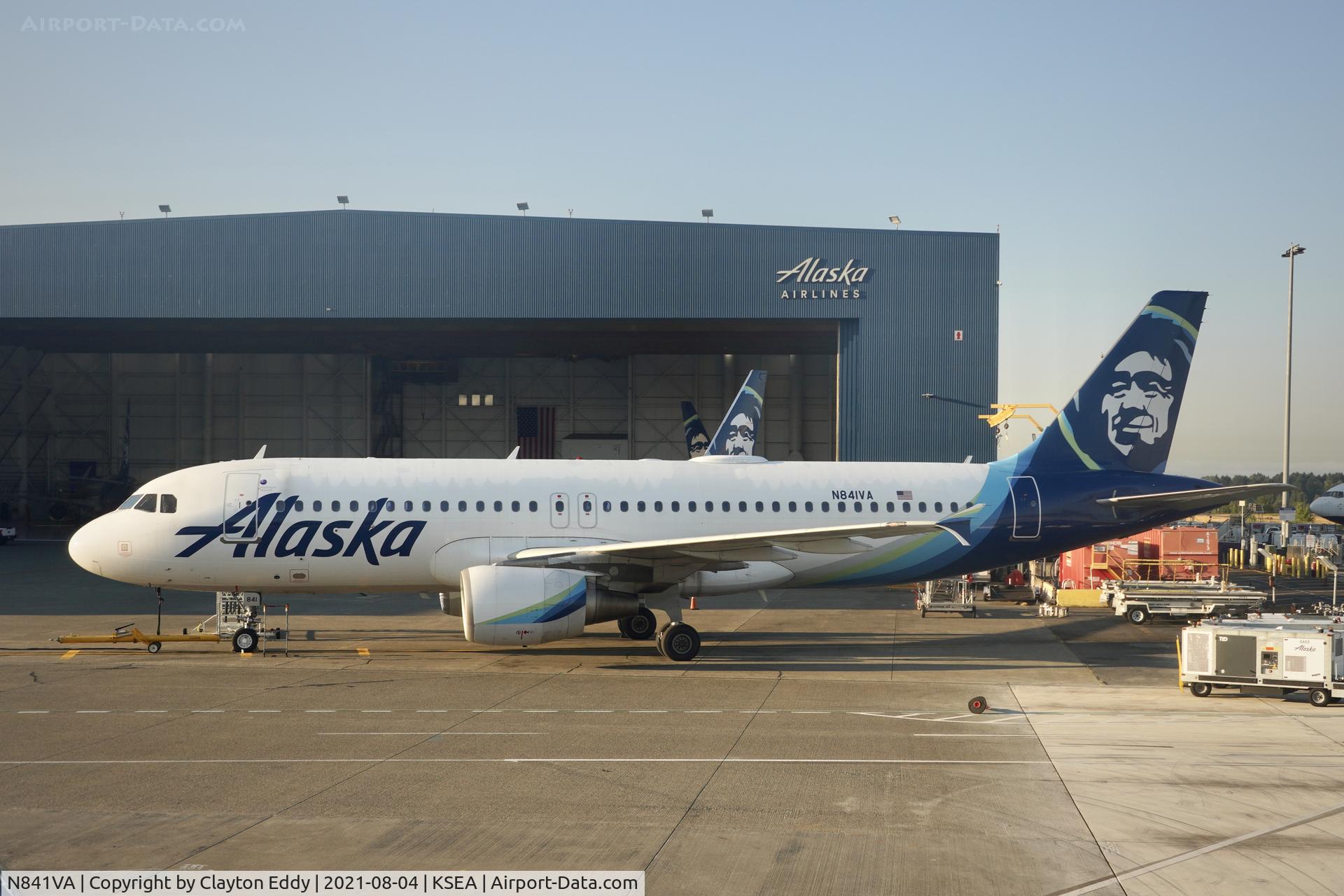 N841VA, 2011 Airbus A320-214 C/N 4655, SEA 2021.