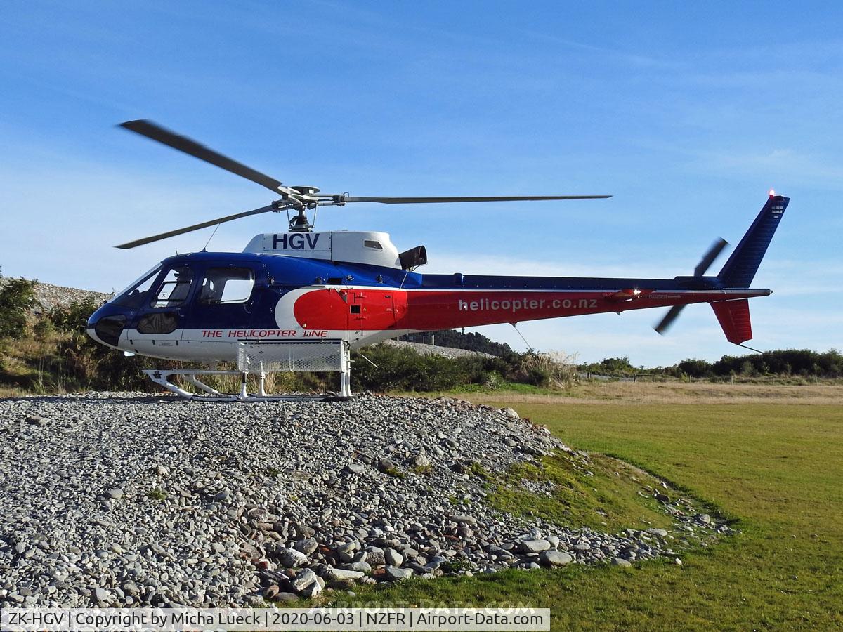 ZK-HGV, 2005 Eurocopter AS-350B-2 Ecureuil Ecureuil C/N 3944, At Franz Josef
