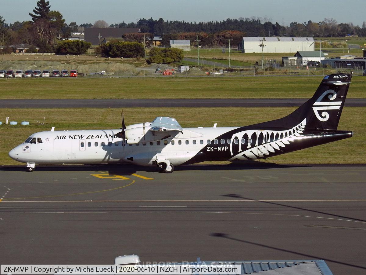 ZK-MVP, 2017 ATR 72-600 C/N 1444, At Christchurch