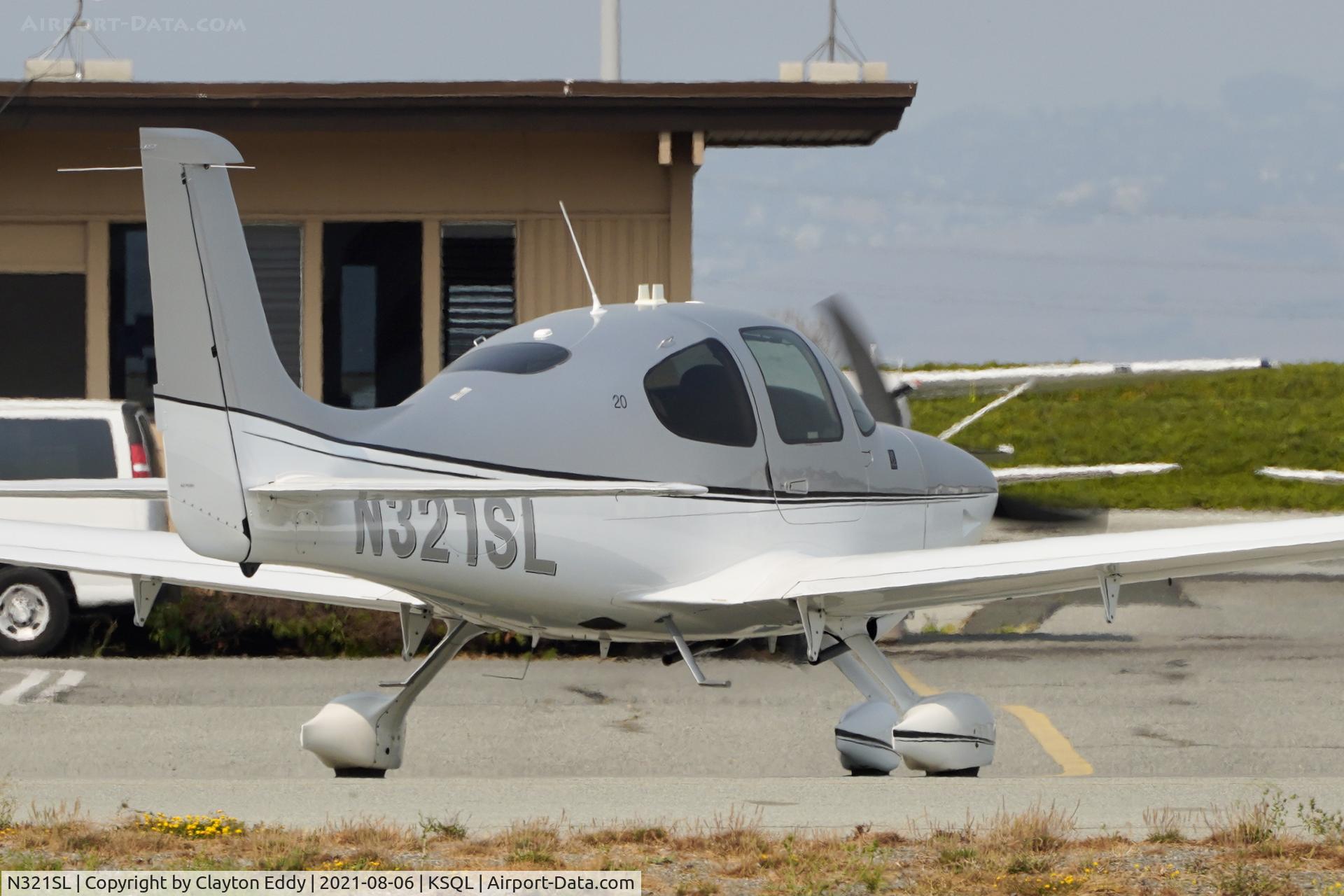 N321SL, 2016 Cirrus SR20 C/N 2325, San Carlos Airport California 2021.