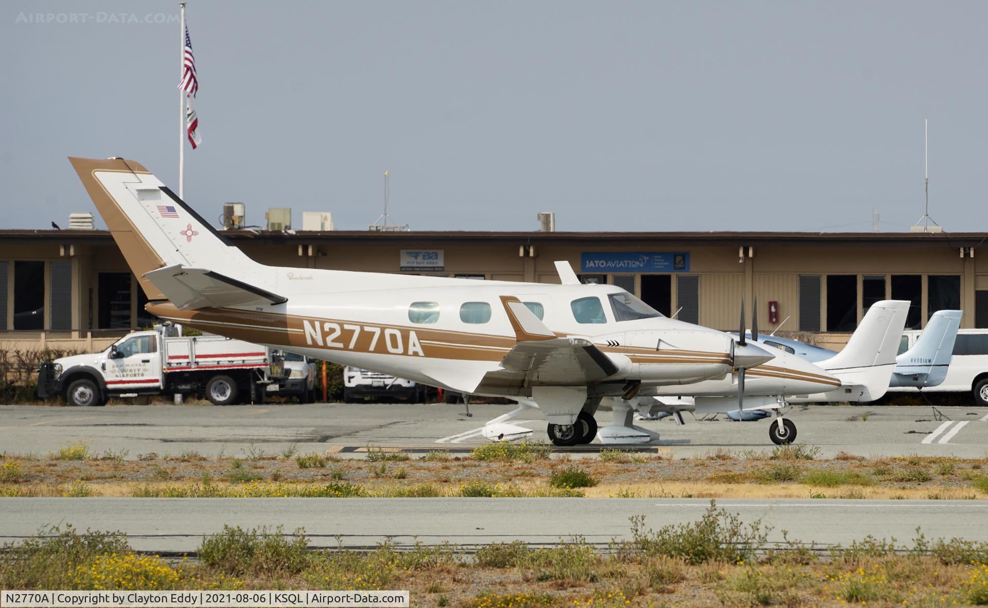 N2770A, 1979 Beech B-60 Duke Duke C/N P-492, San Carlos Airport California 2021.