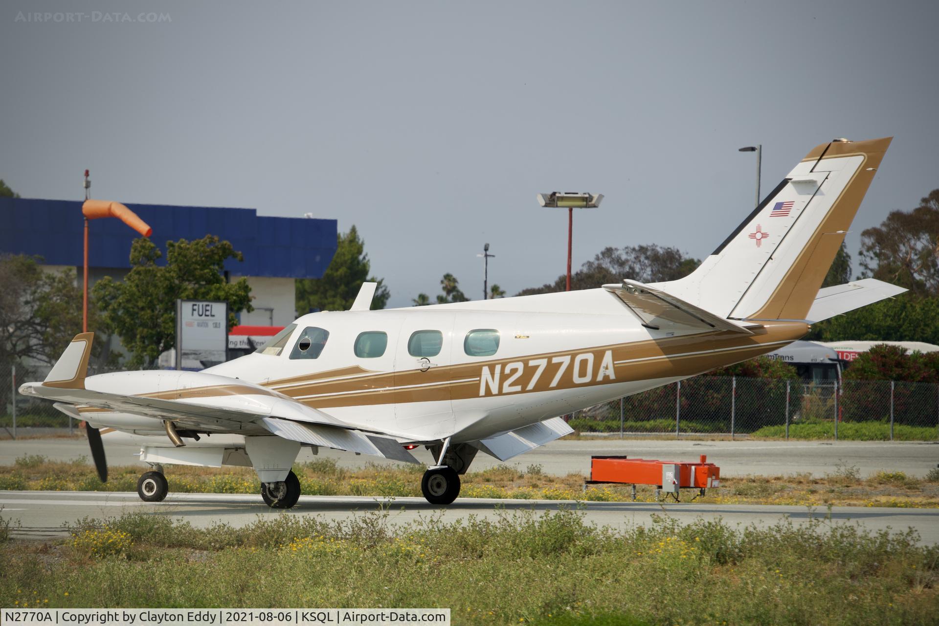 N2770A, 1979 Beech B-60 Duke Duke C/N P-492, San Carlos Airport California 2021.