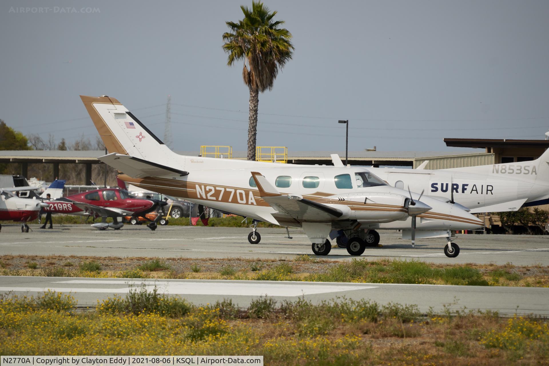 N2770A, 1979 Beech B-60 Duke Duke C/N P-492, San Carlos Airport California 2021.