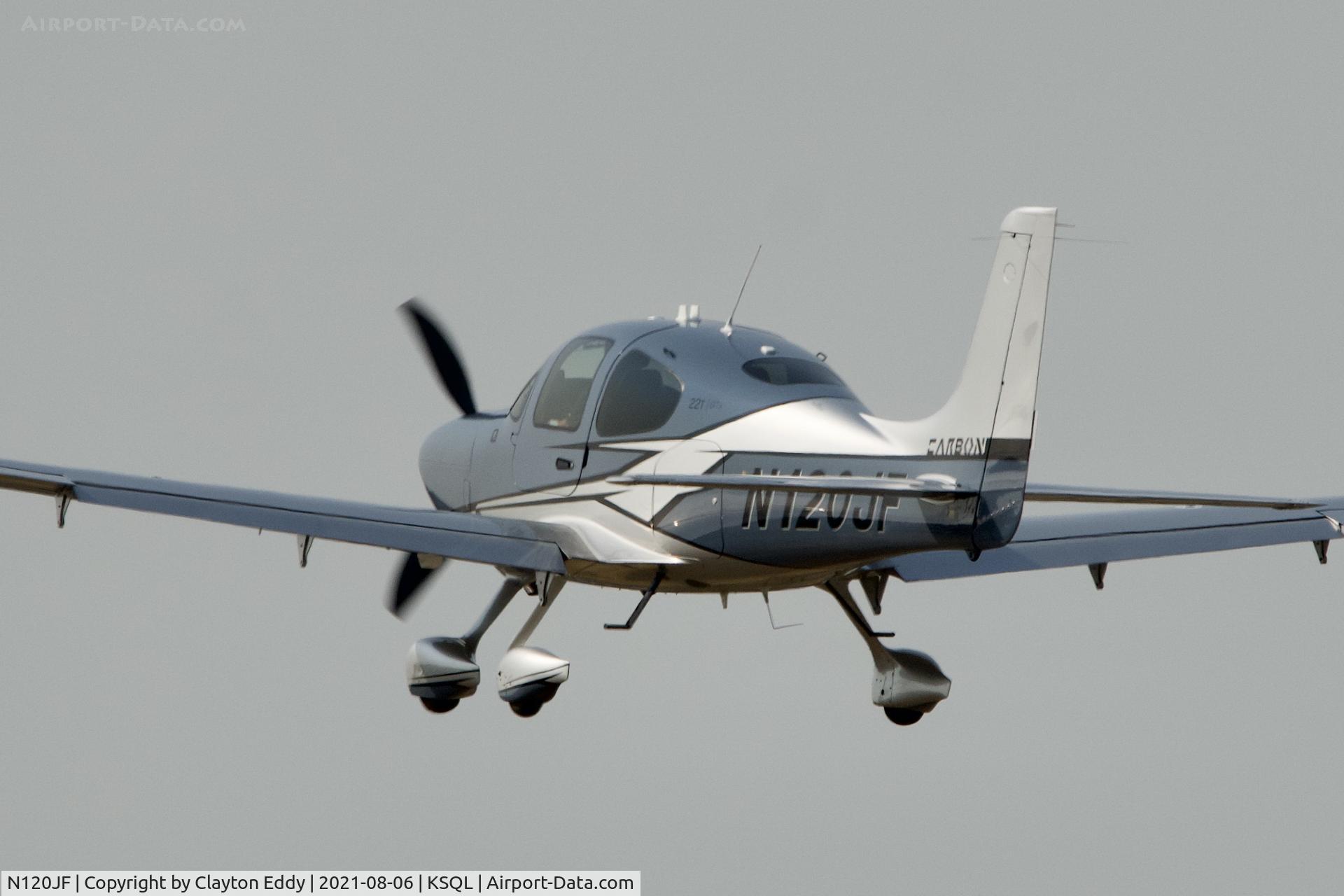 N120JF, 2019 Cirrus SR22T C/N 1981, San Carlos Airport California 2021.
