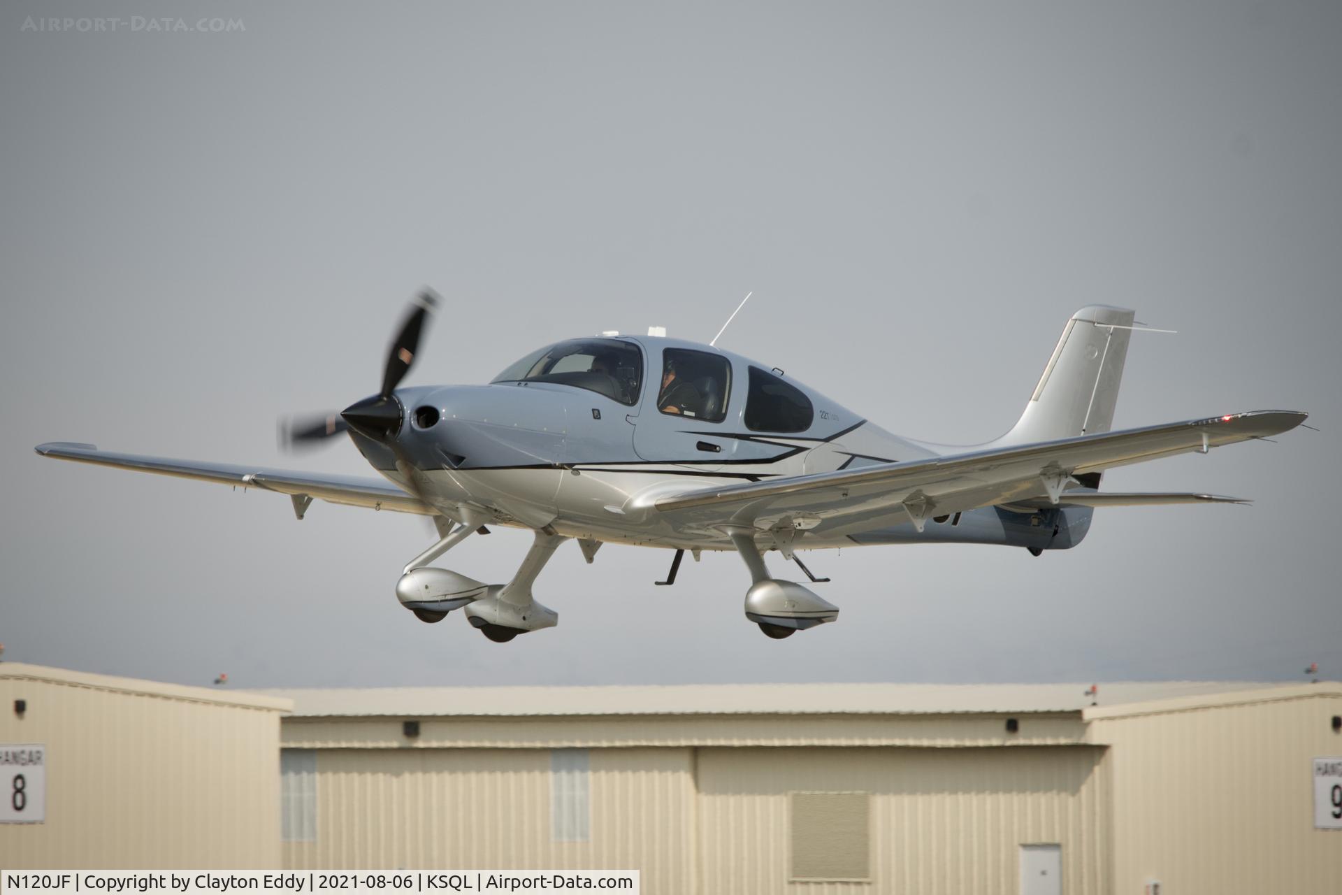 N120JF, 2019 Cirrus SR22T C/N 1981, San Carlos Airport California 2021.