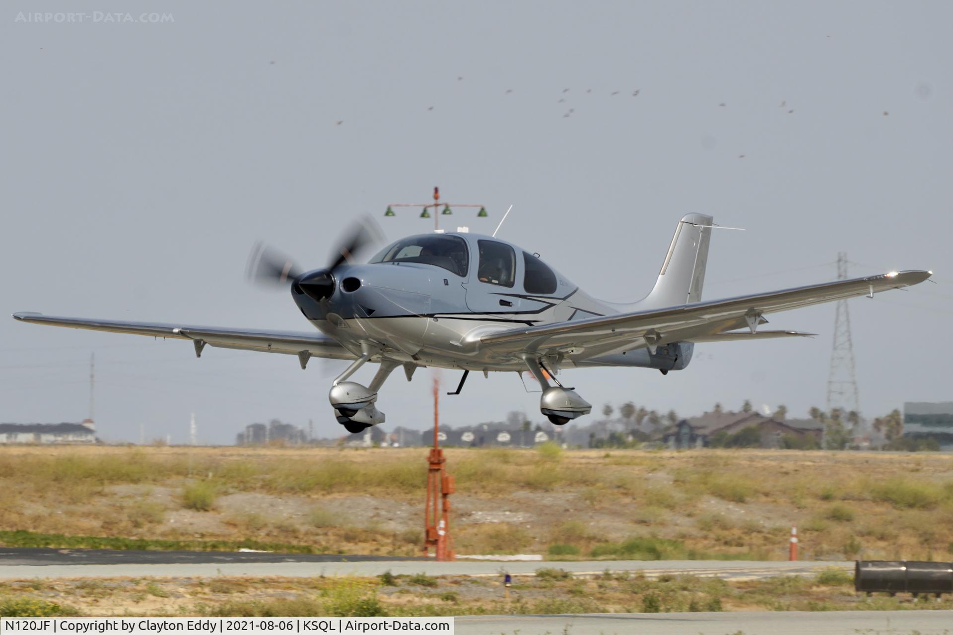 N120JF, 2019 Cirrus SR22T C/N 1981, San Carlos Airport California 2021.
