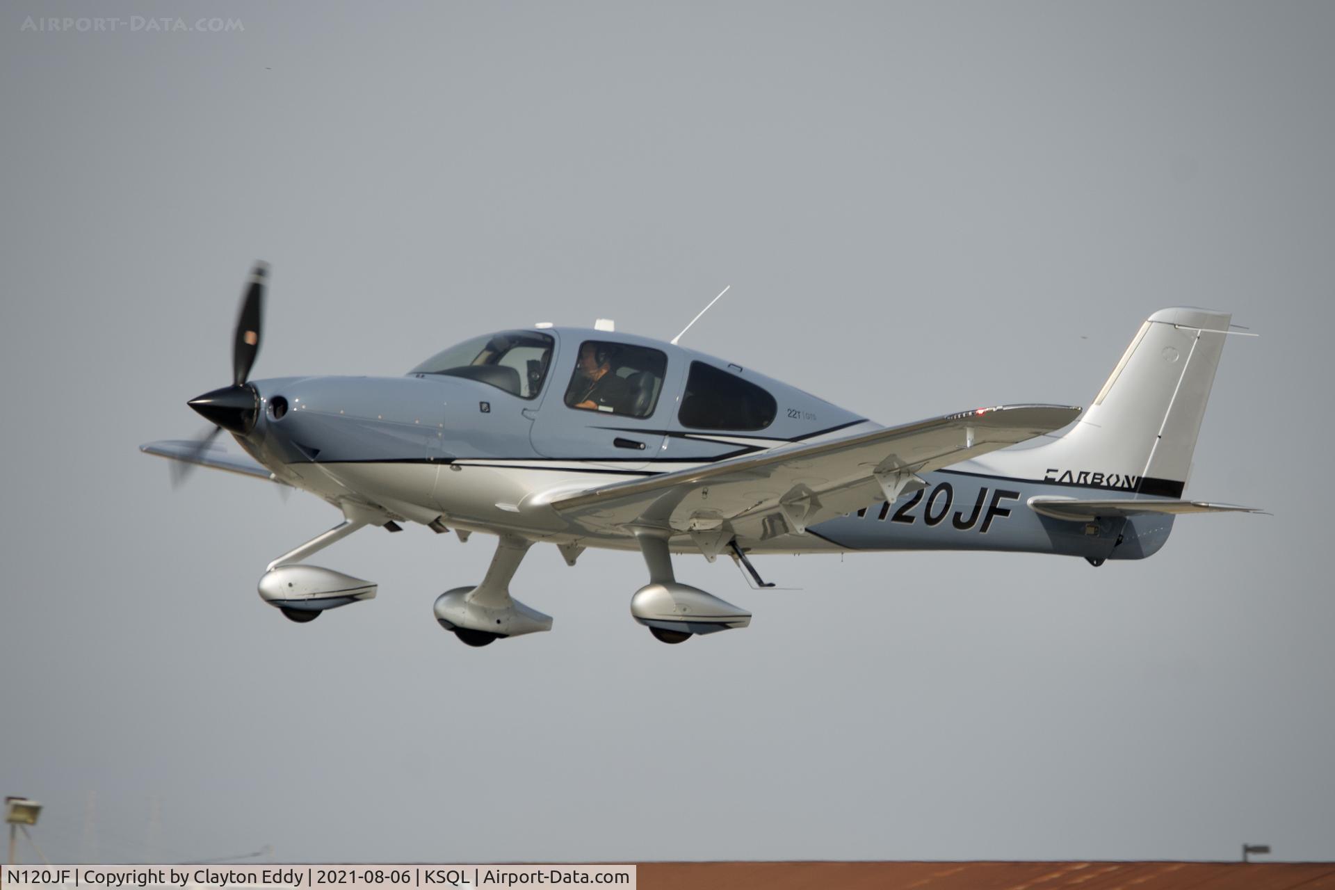 N120JF, 2019 Cirrus SR22T C/N 1981, San Carlos Airport California 2021.
