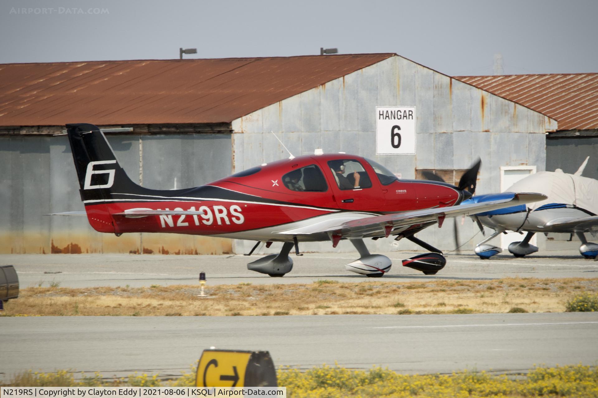 N219RS, 2020 Cirrus SR22T C/N 2086, San Carlos Airport California 2021.