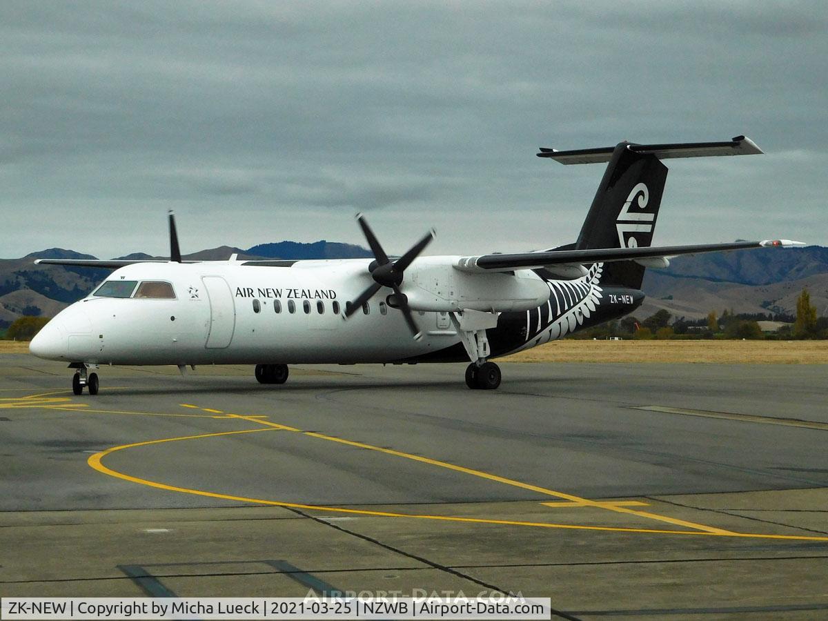 ZK-NEW, 2007 De Havilland Canada DHC-8-311Q Dash 8 C/N 648, At Blenheim