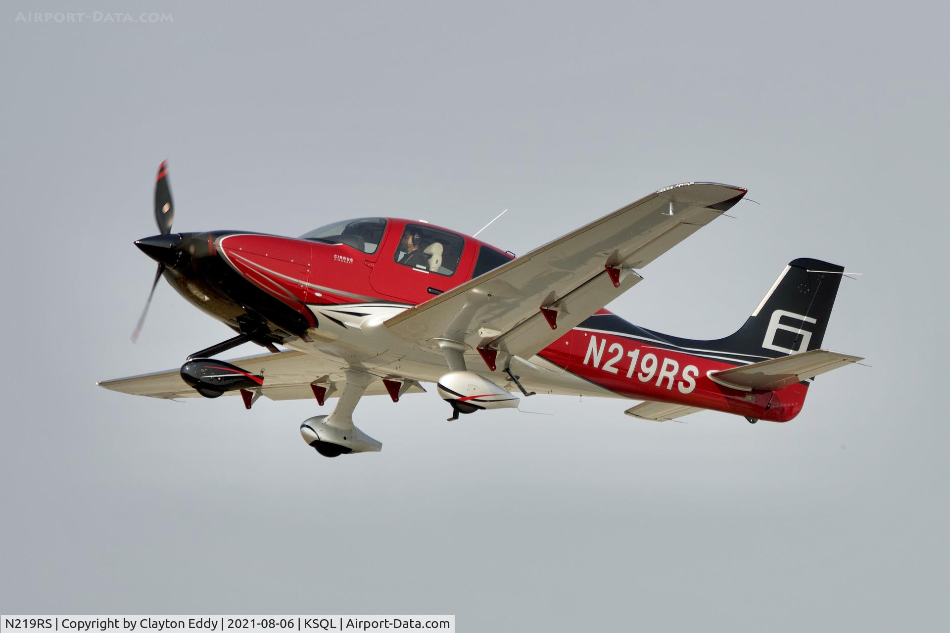 N219RS, 2020 Cirrus SR22T C/N 2086, San Carlos Airport California 2021.