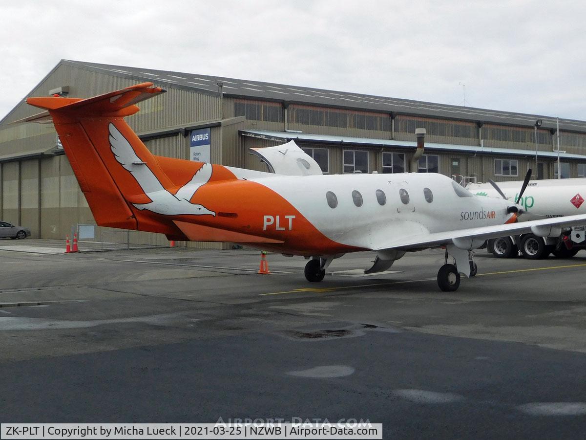 ZK-PLT, 2001 Pilatus PC-12/45 C/N 379, At Blenheim