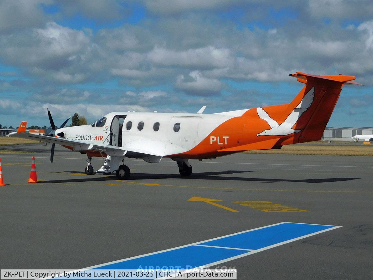 ZK-PLT, 2001 Pilatus PC-12/45 C/N 379, At Christchurch