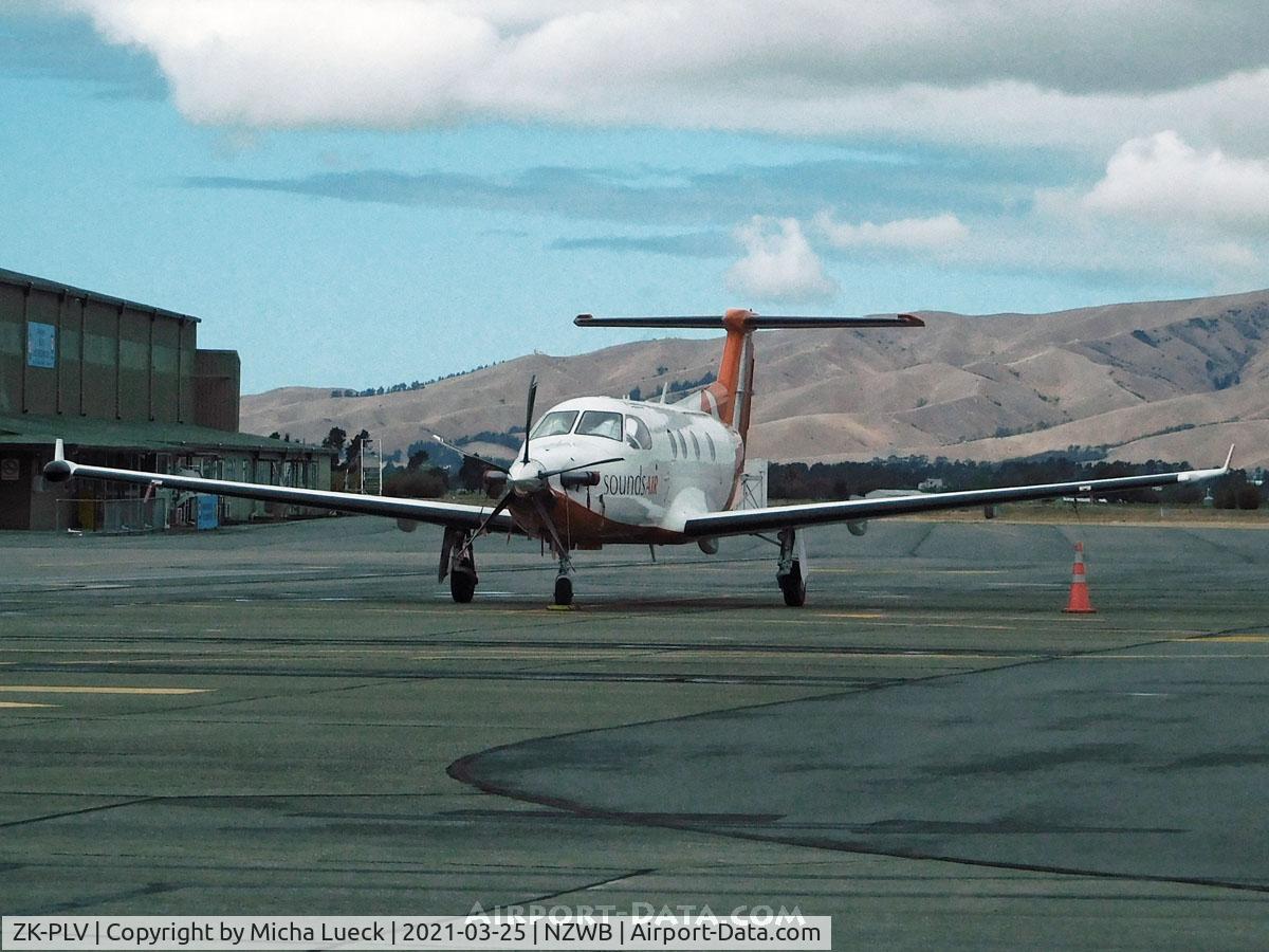 ZK-PLV, 2001 Pilatus PC-12/45 C/N 400, At Blenheim
