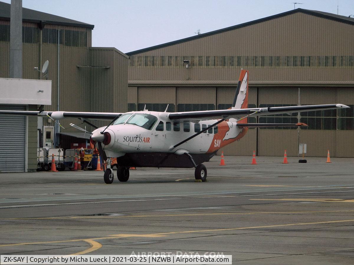 ZK-SAY, 2000 Cessna 208B Grand Caravan C/N 208B-0861, At Blenheim