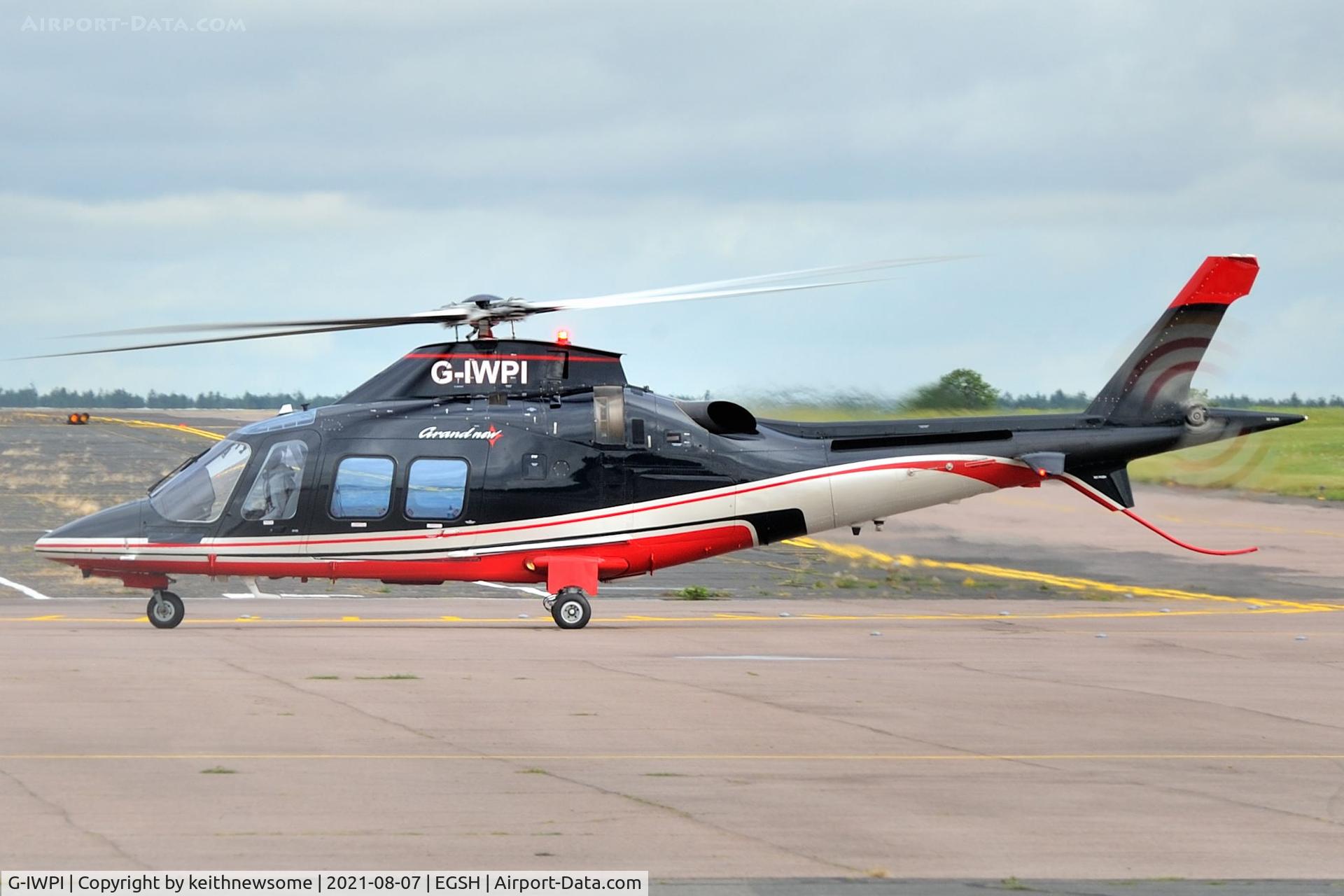 G-IWPI, 2013 AgustaWestland AW-109SP GrandNew C/N 22299, Arriving at Norwich.