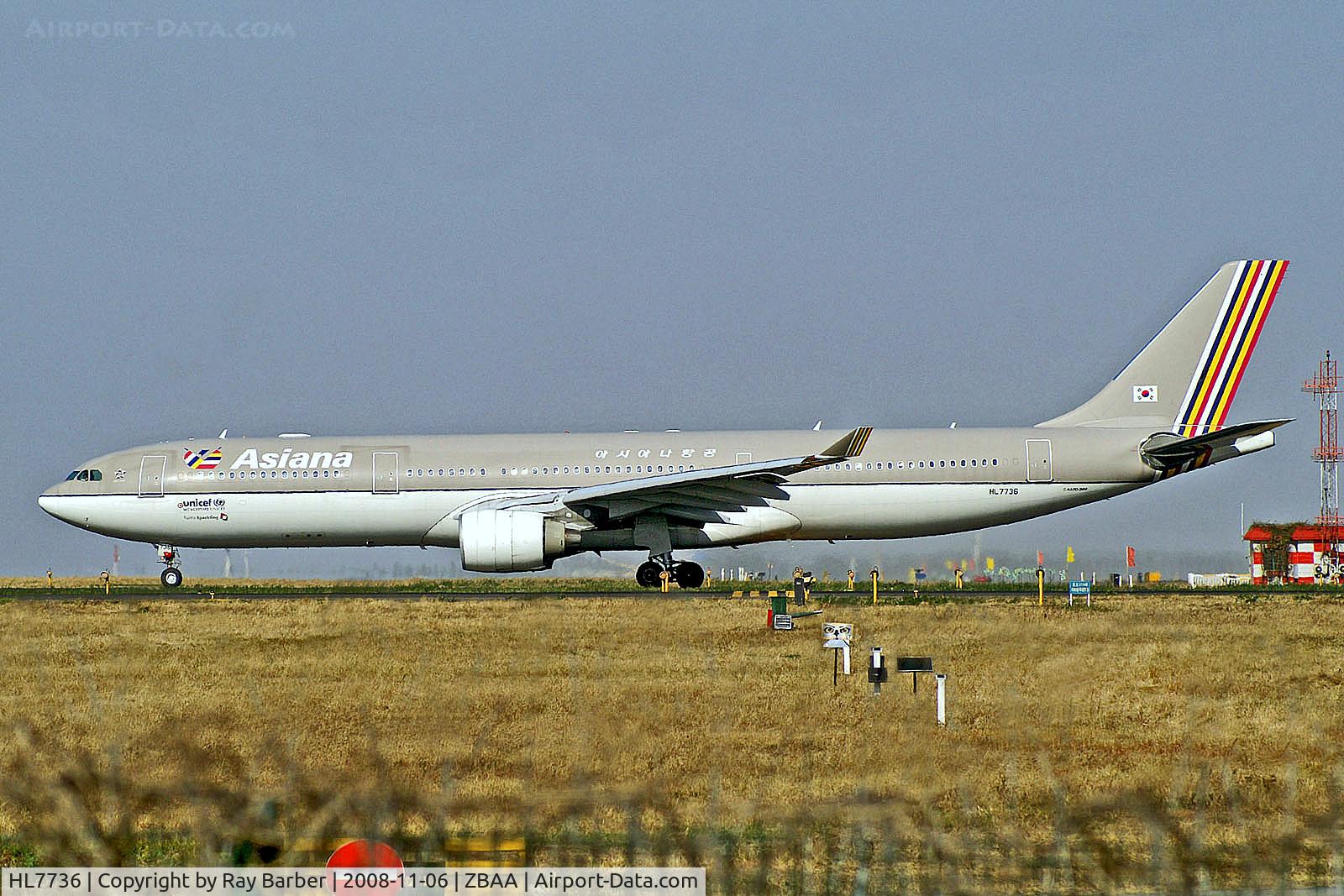 HL7736, Airbus A330-323 C/N 640, HL7736   Airbus A330-323X [640] (Asiana Airlines) Beijing-Capital~B 06/11/2008