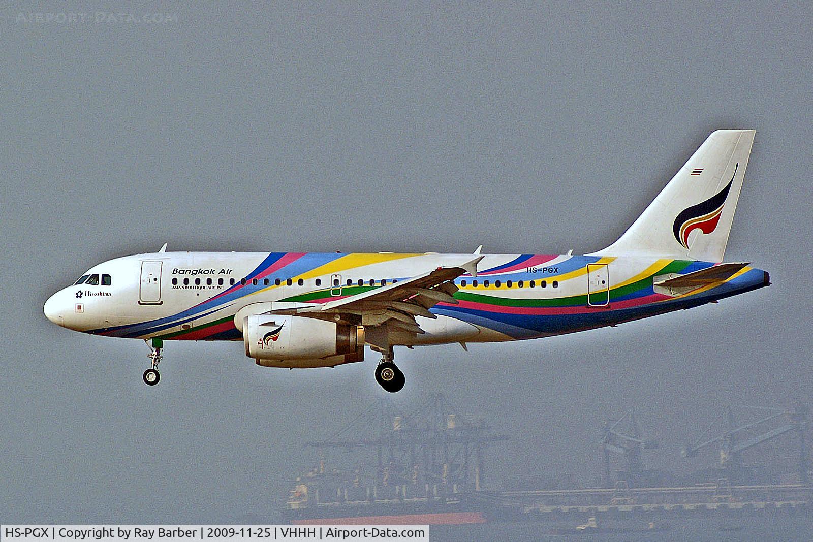 HS-PGX, 2008 Airbus A319-132 C/N 3424, HS-PGX   Airbus A319-132 [3424] (Bangkok Airways) Hong Kong Int'l~B 25/11/2009