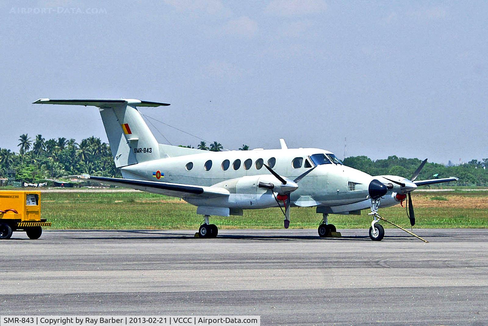 SMR-843, 1988 Beech B200 King Air C/N BB-1314, SMR-843   Beech B200 Super King Air [BB-1314] (Sri Lankan Air Force) Ratmalana AFB~4R 21/02/2013
