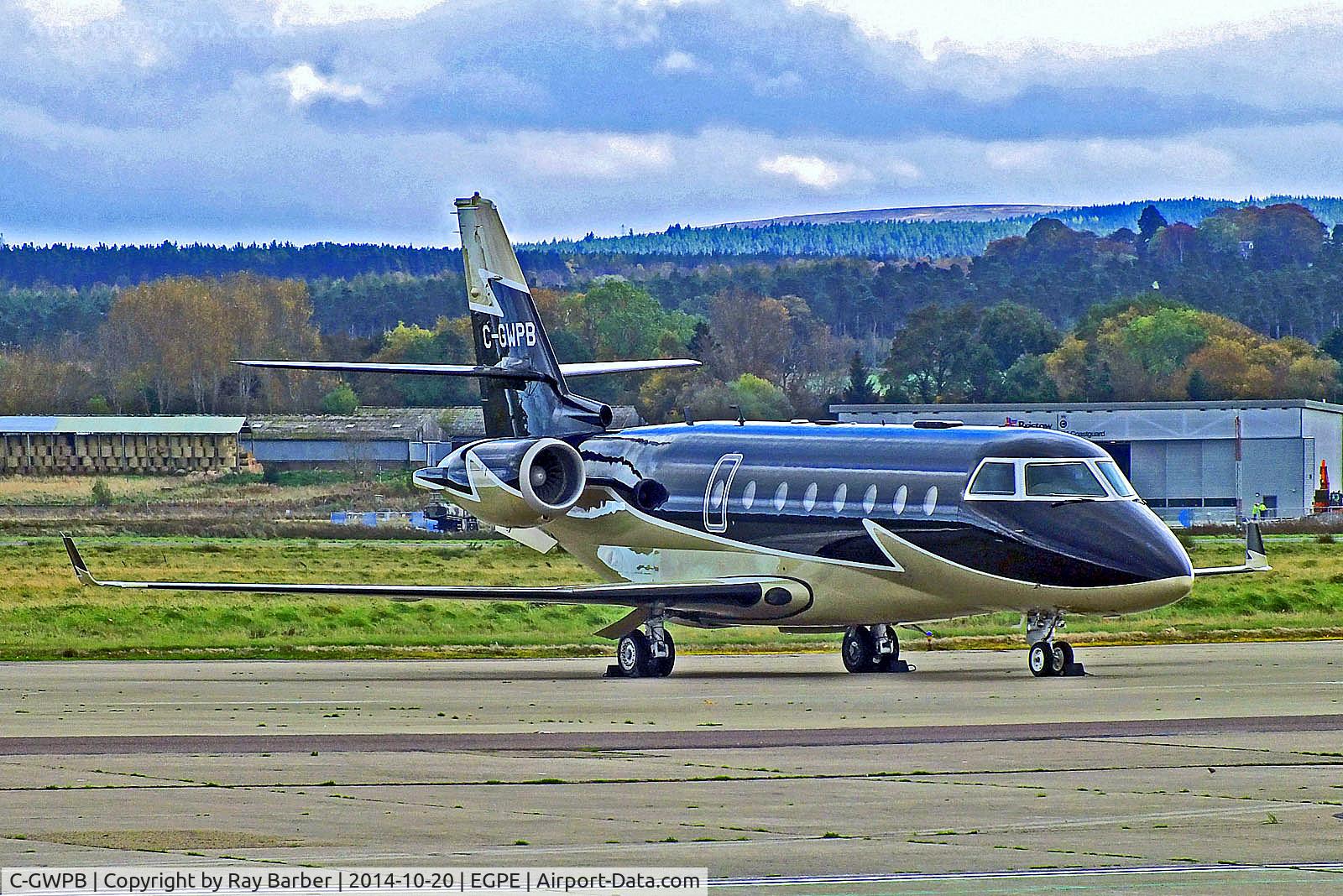 C-GWPB, 2005 Gulfstream Aerospace G200 C/N 119, C-GWPB   Gulfstream Aerospace G200 [119] (Chartright Air) Inverness (Dalcross)~G 20/10/2014