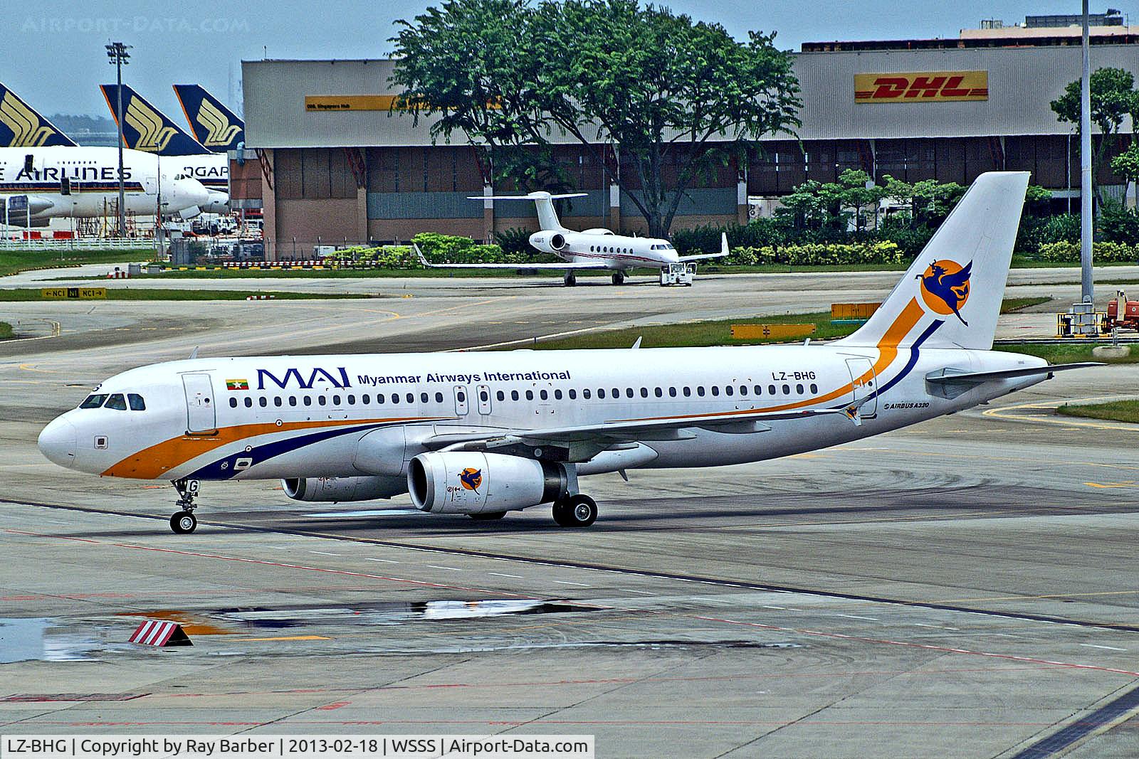LZ-BHG, 2006 Airbus A320-232 C/N 2844, LZ-BHG   Airbus A320-232 [2844] (Myanmar Airways International) Singapore-Changi~9V 18/02/2013
