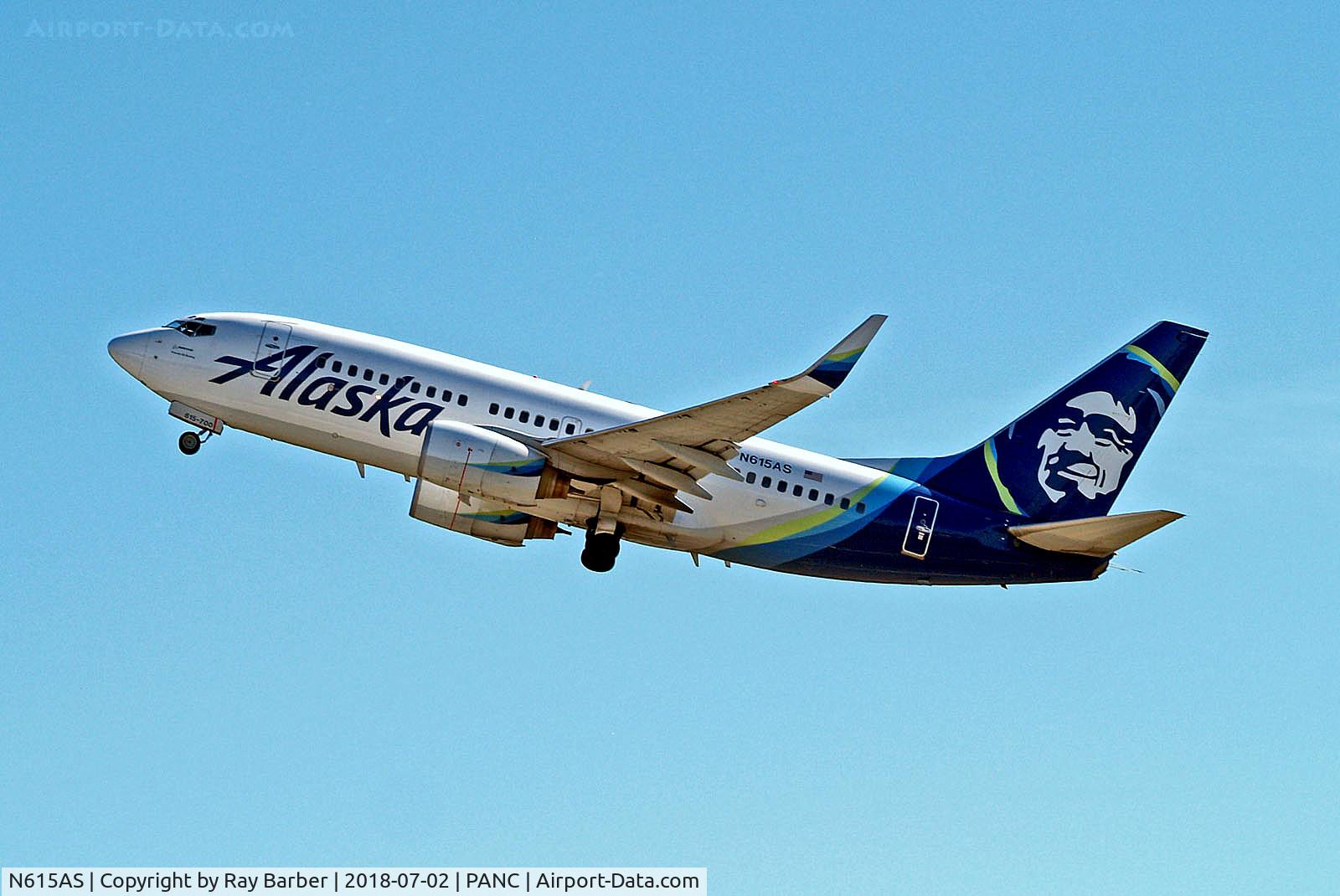 N615AS, 2000 Boeing 737-790 C/N 30344, N615AS   Boeing 737-790 [30344] (Alaska Airlines) Ted Stevens Anchorage Int'l~N 02/07/2018