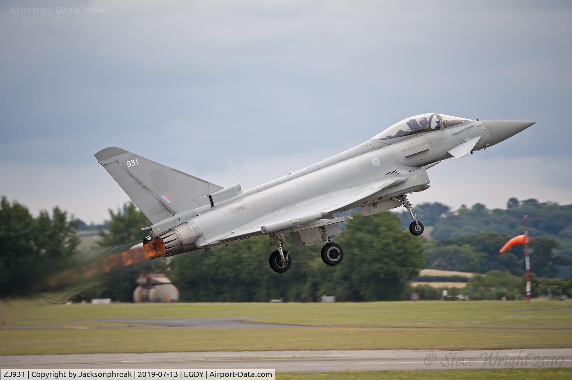 ZJ931, 2007 Eurofighter EF-2000 Typhoon FGR4 C/N 0103/BS022, RNAS Yeovilton Air Day 2019